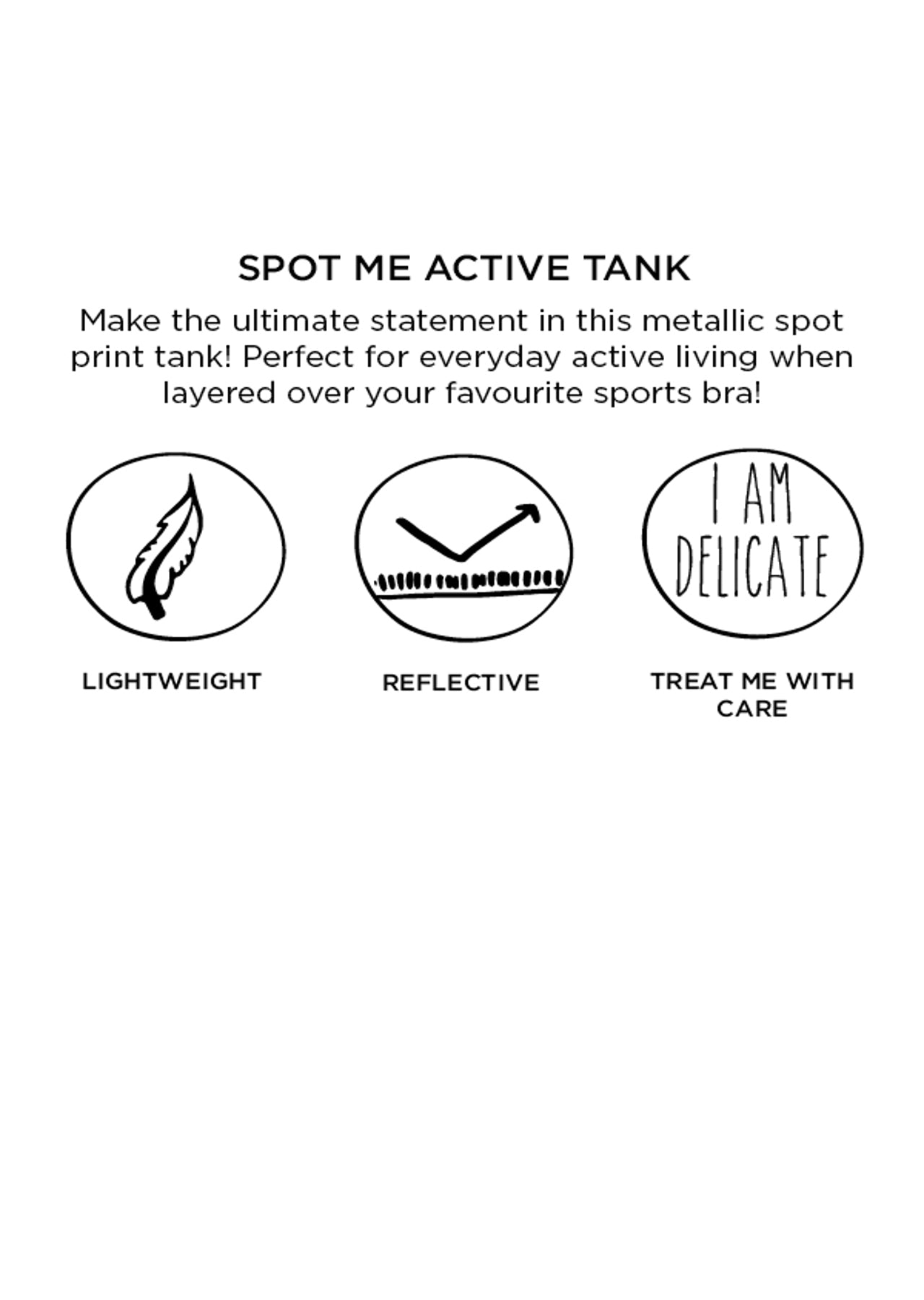 Lorna Jane Spot Me Active Tank - Mid Grey Marl