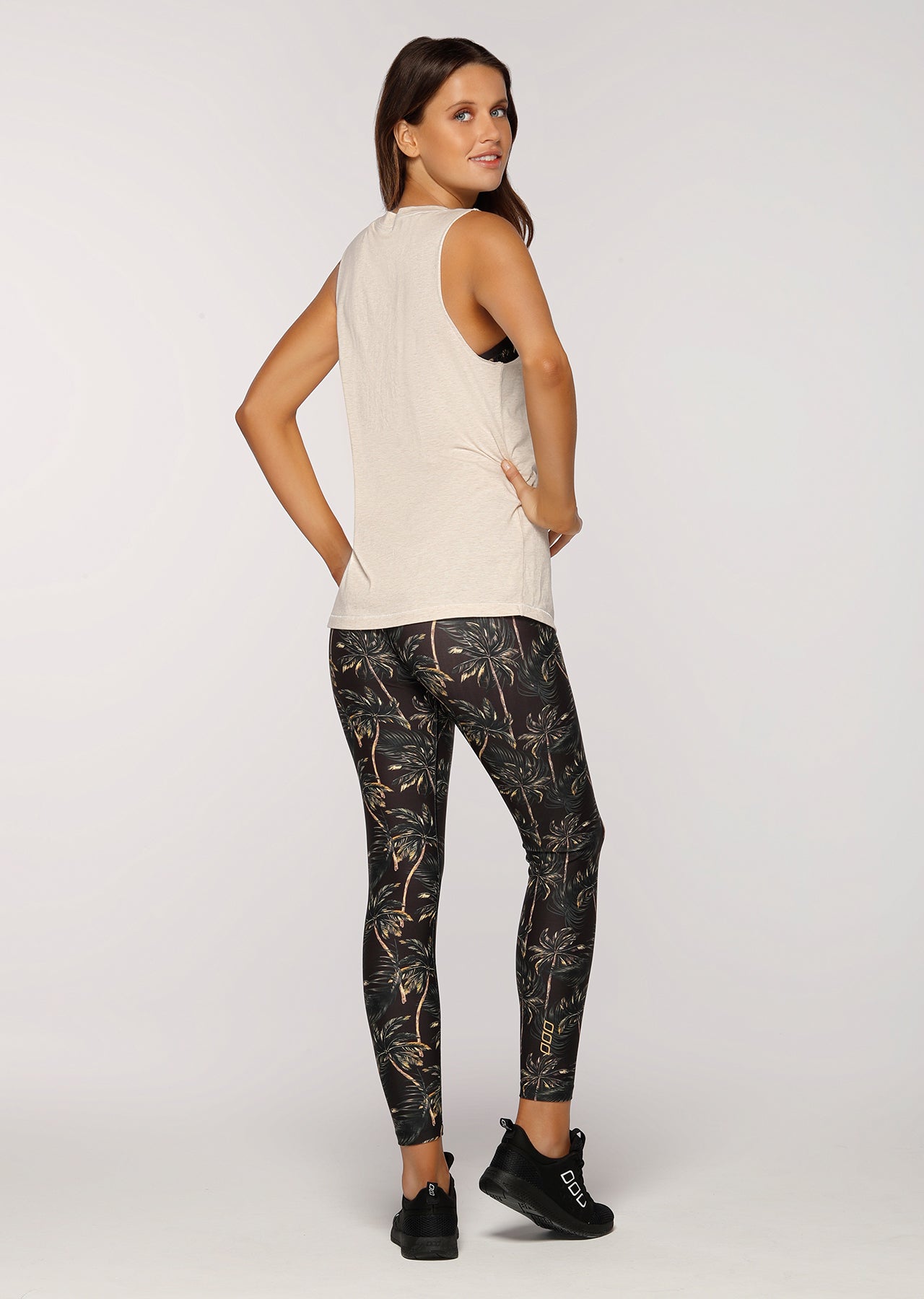 Lorna Jane Stay Wild Tank - Oatmeal Marl