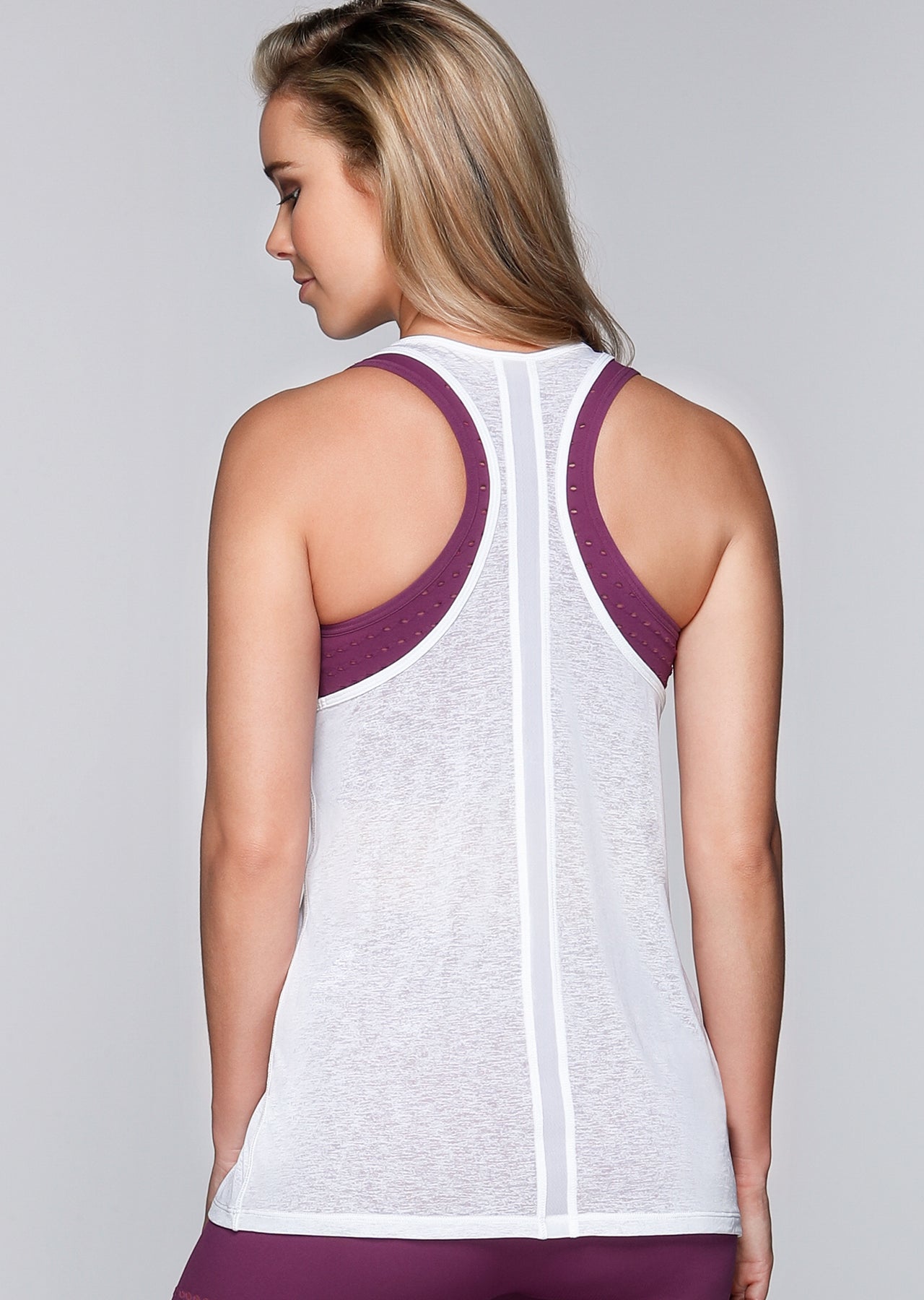 Lorna Jane Superfine Excel Run Tank - White