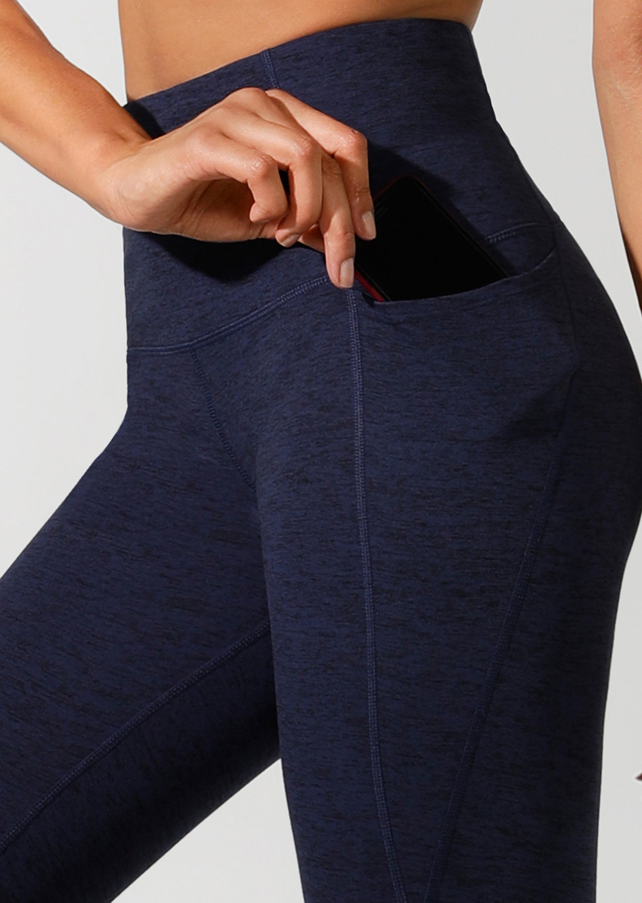 Lorna Jane Supportive Fit Full Length Tight - Marine Marl