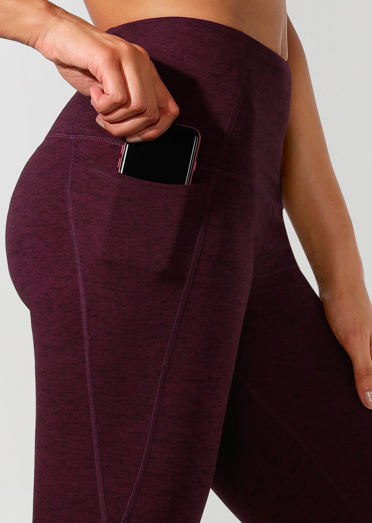 Lorna Jane Supportive Fit Full Length Tight - Pinot Marl