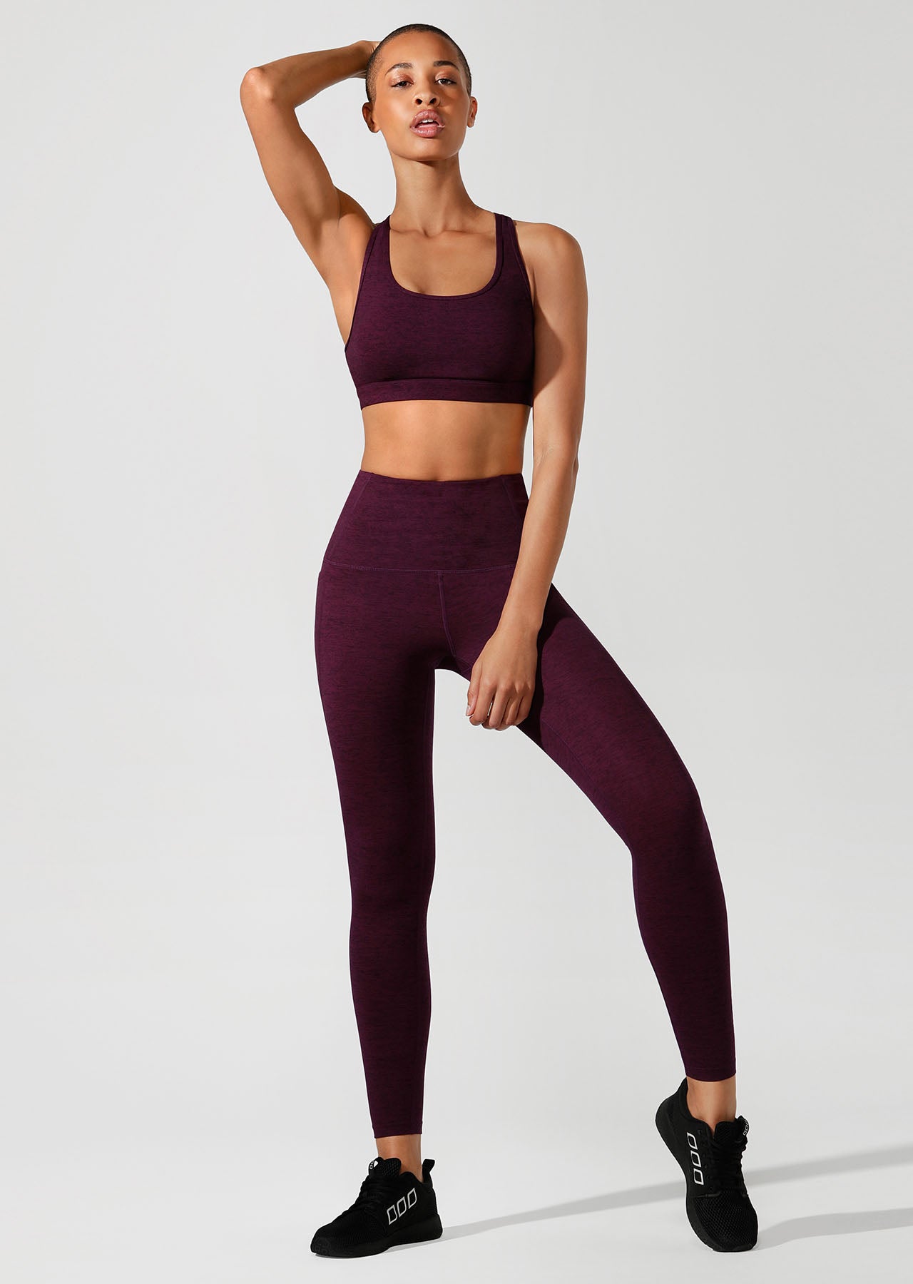 Lorna Jane Supportive Fit Full Length Tight - Pinot Marl