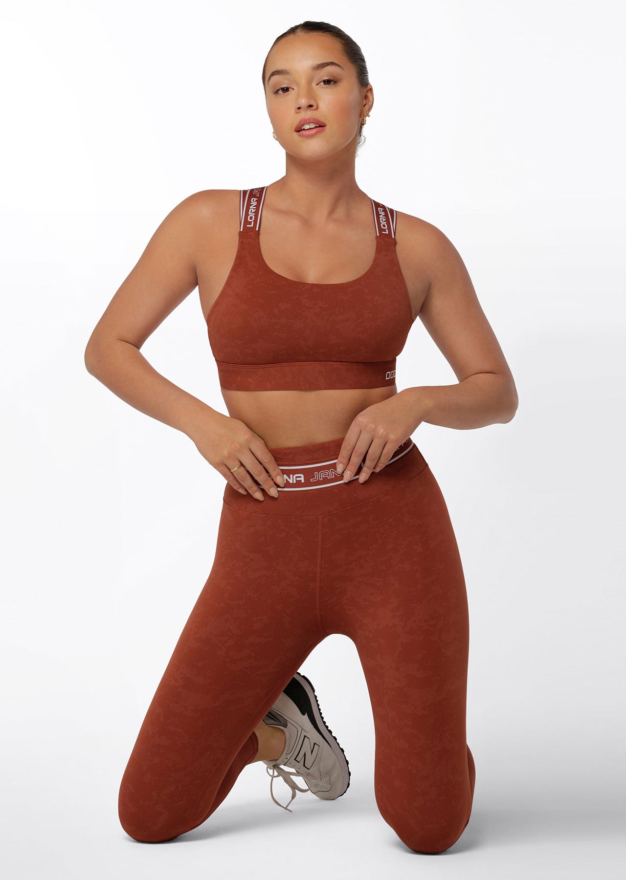 Lorna Jane Tempo Sports Bra - Washed Spice