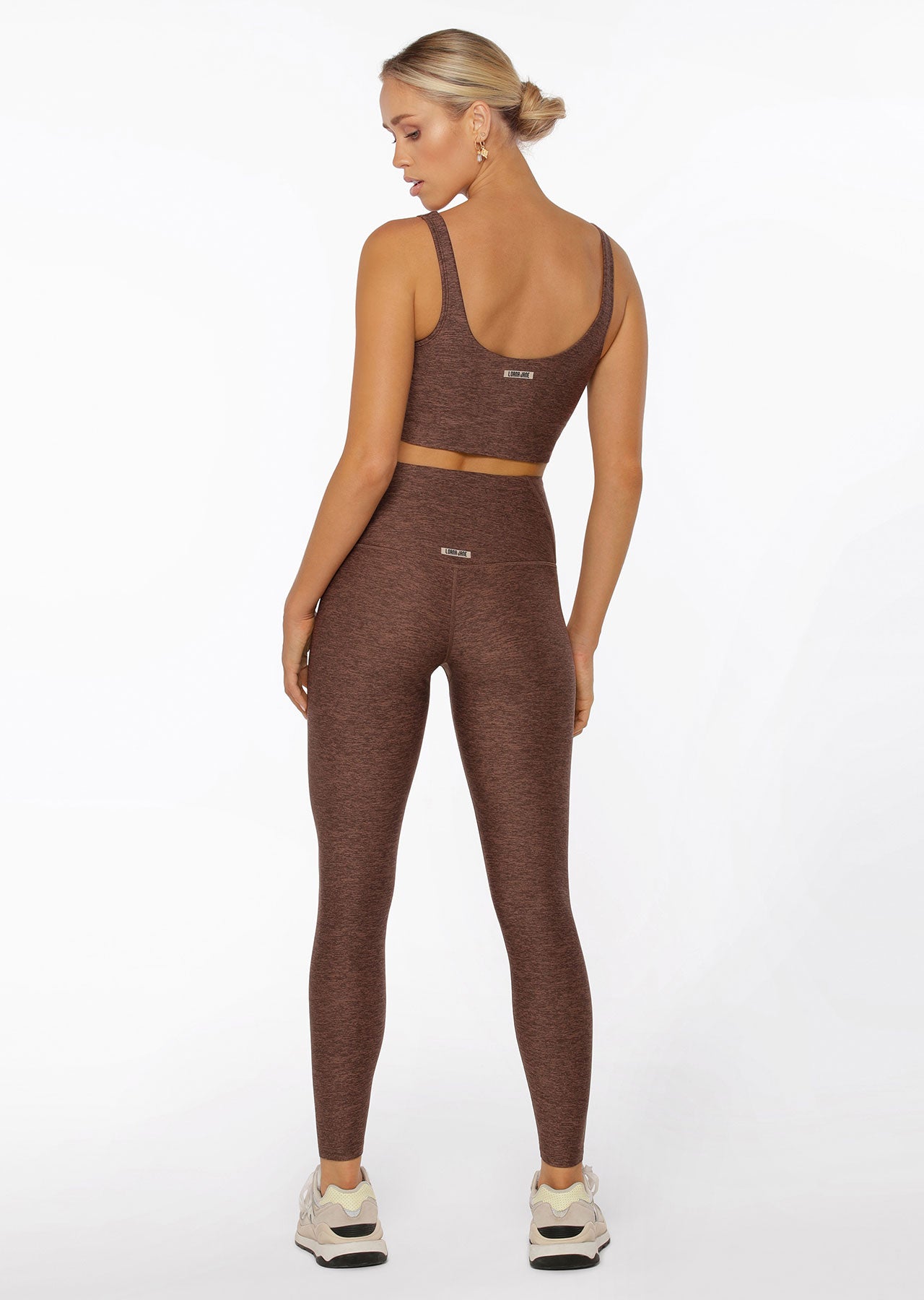 Lorna Jane Thermo Tech Tank Bra Combo - Chocolate Marl