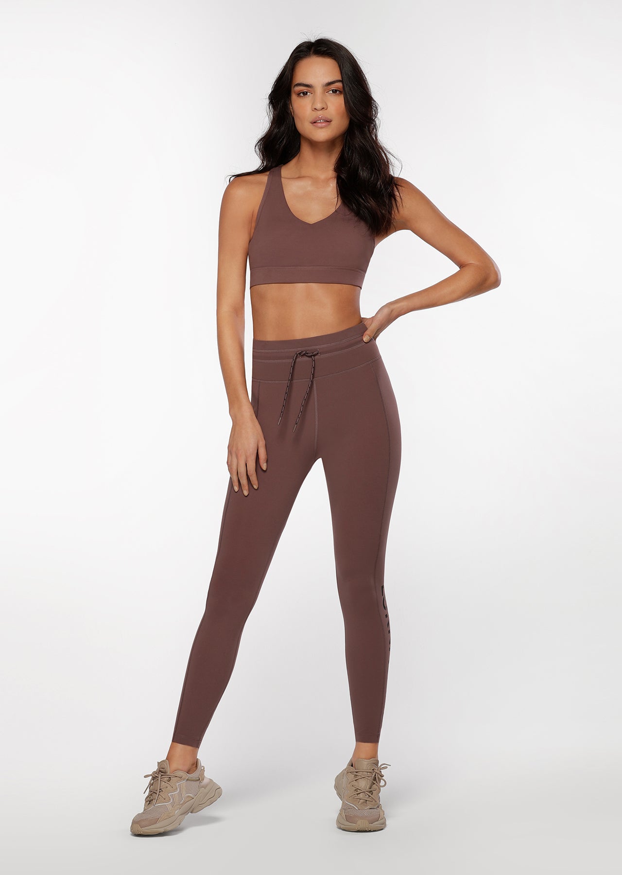 Lorna Jane Toned Sports Bra - Stone