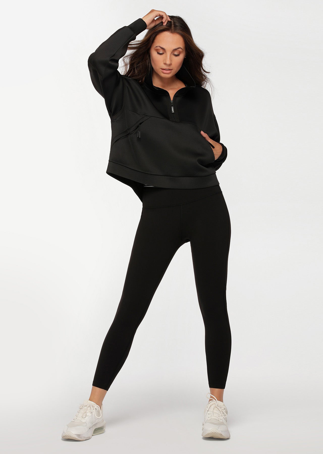 Lorna Jane Trackside Active Half Zip - Black