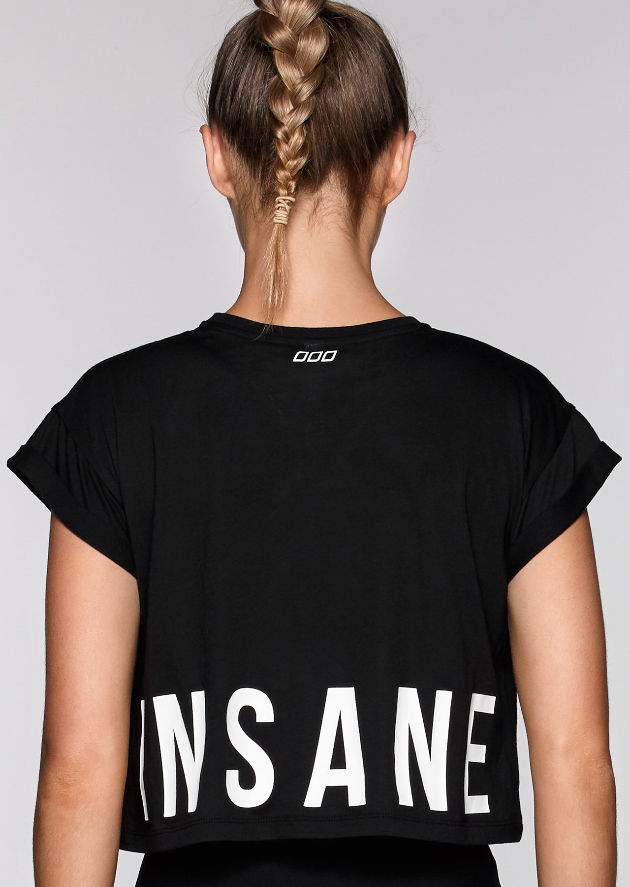 Lorna Jane Train Insane S/Slv Tee - Black