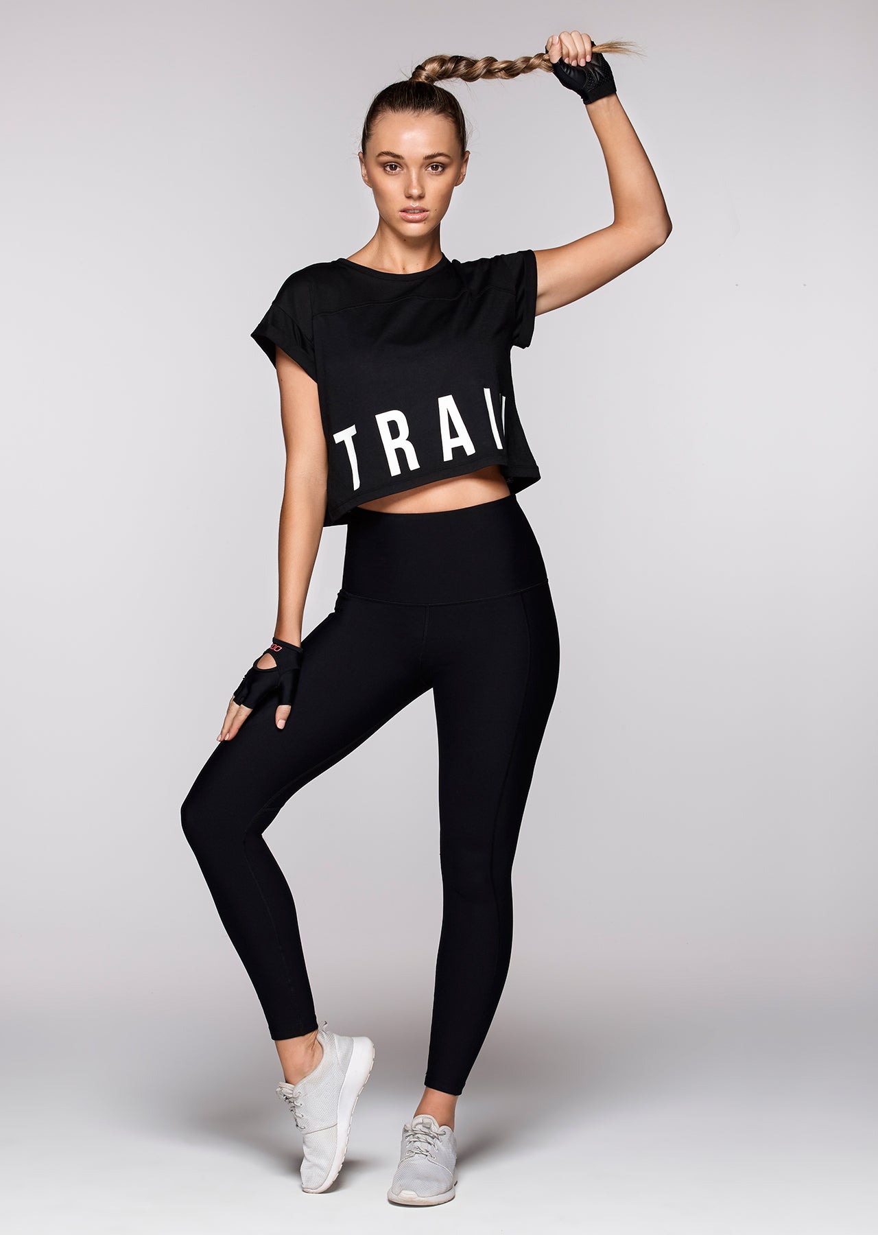 Lorna Jane Train Insane S/Slv Tee - Black