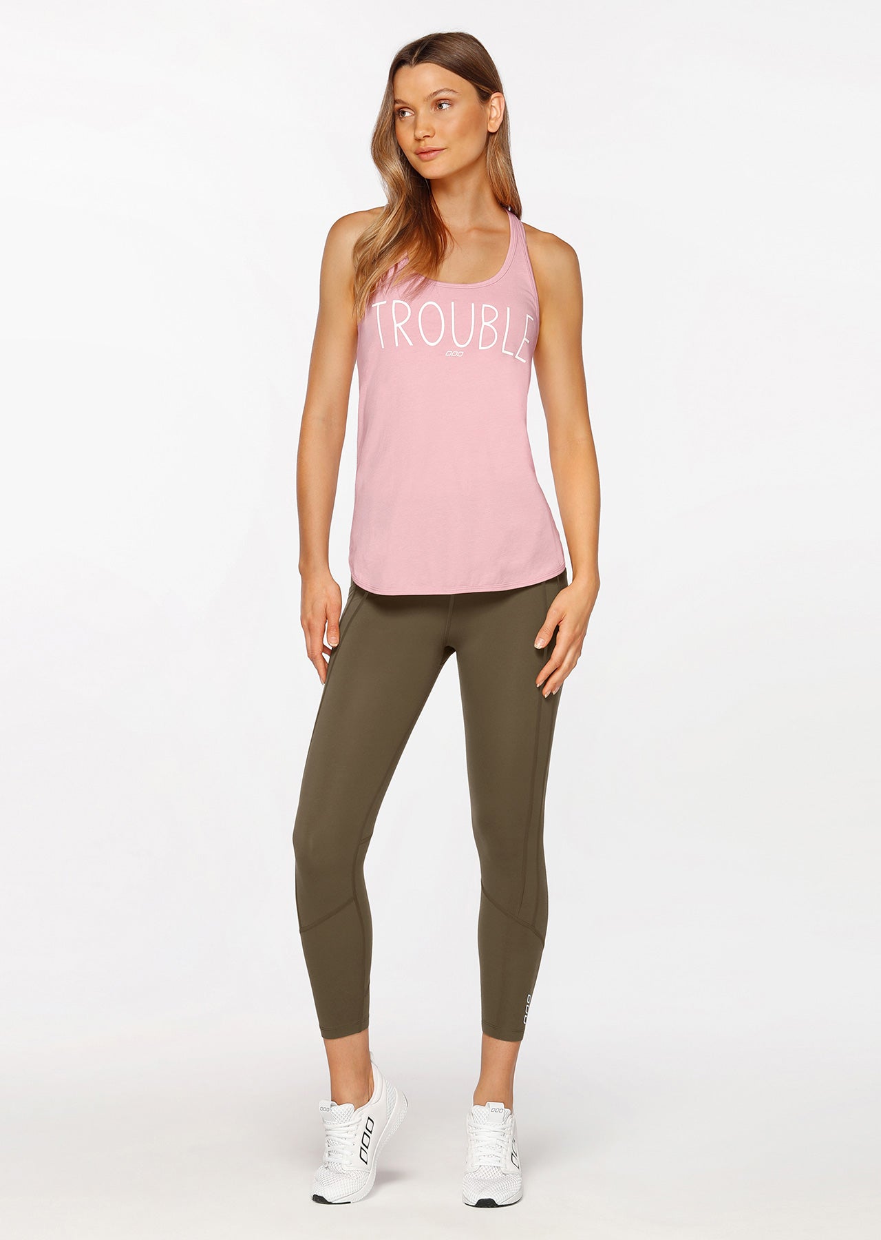 Lorna Jane Trouble Maker Tank - Dusty Rose