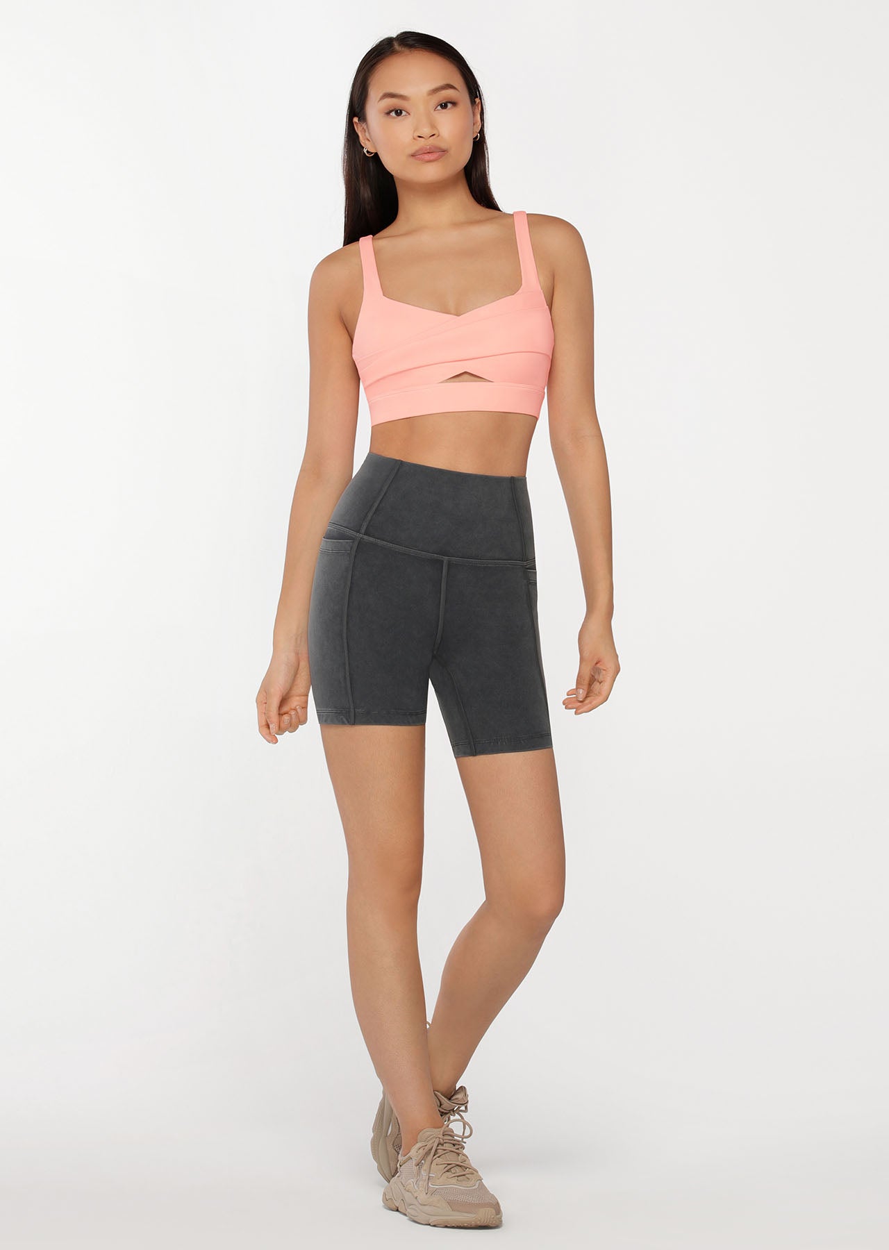 Lorna Jane Twist Sports Bra - Ballerina