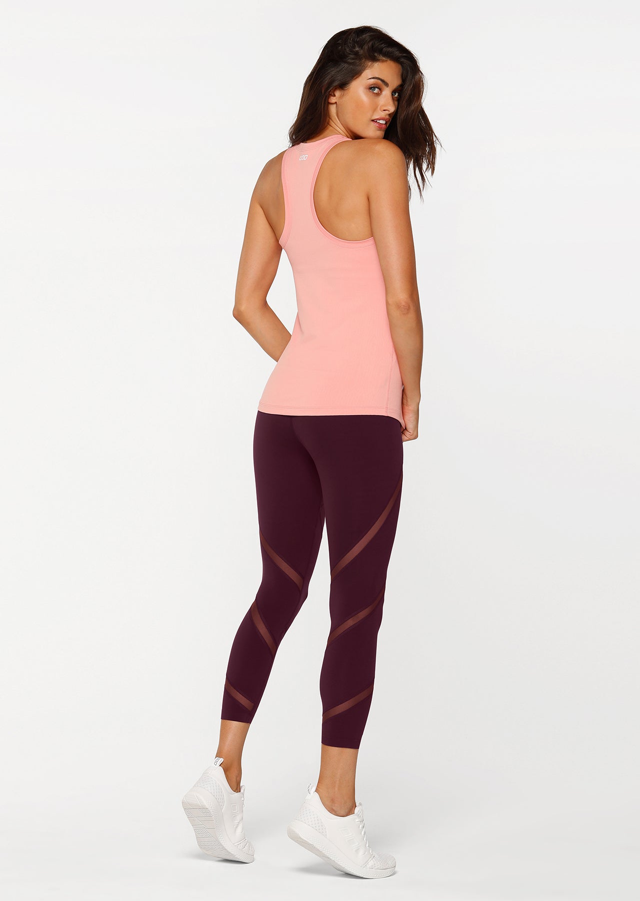 Lorna Jane Ultimate Tech Performance Tank - Pale Quartz Pink/Pink Sand