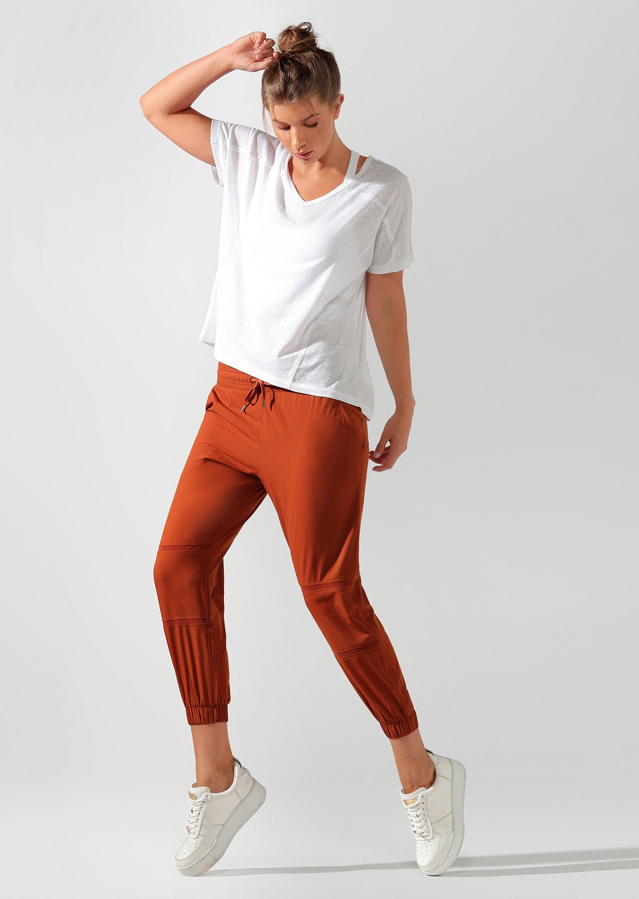Lorna Jane Ultra Lite Active Pants - Dark Rust