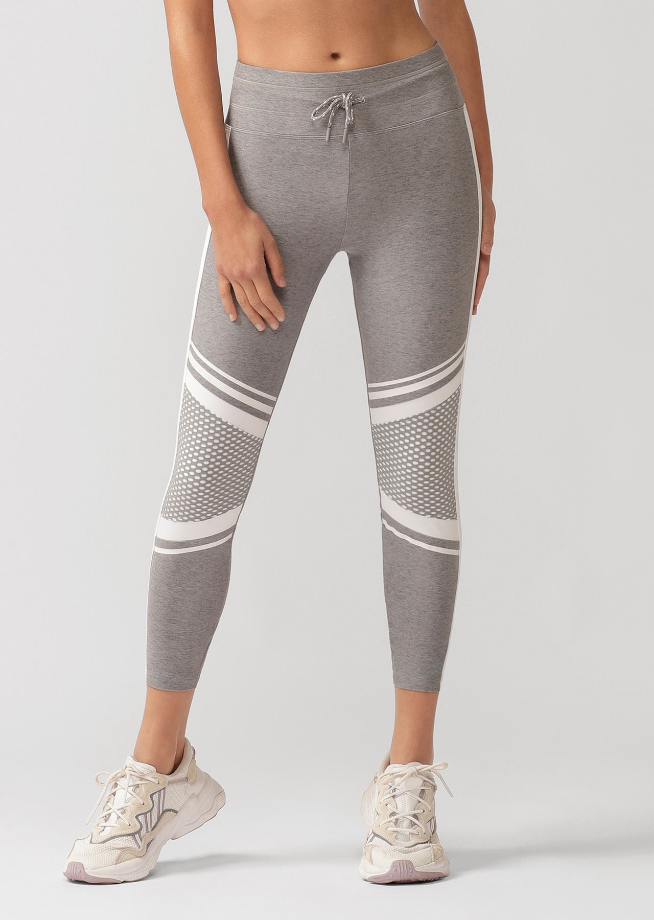 Lorna Jane Uplift Ankle Biter Leggings - Concrete Grey Marl