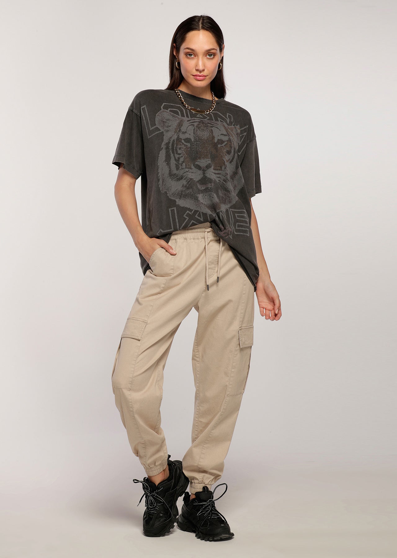 Lorna Jane Utility Flashy Pants - Off White