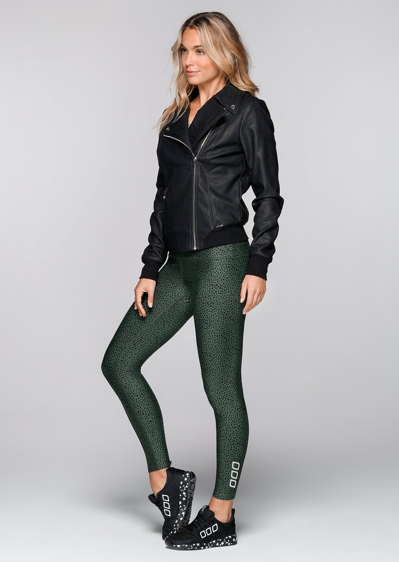 Lorna Jane Vegan Leather Active Jacket - Black