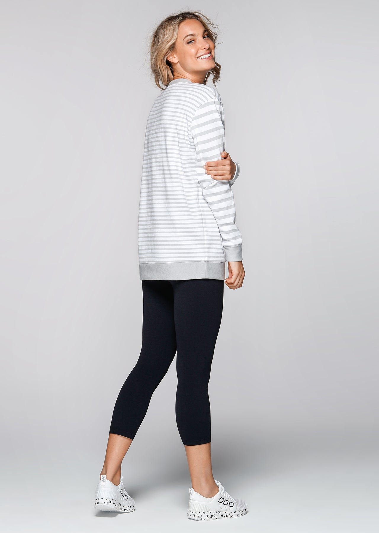 Lorna Jane Warriors Sweat Shirt - Galaxy/White