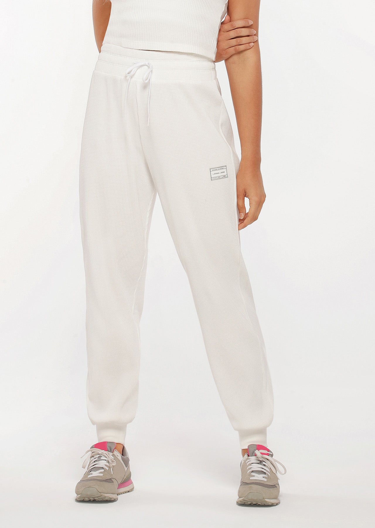Lorna Jane Wellness Waffle Lounge Pants - Porcelain