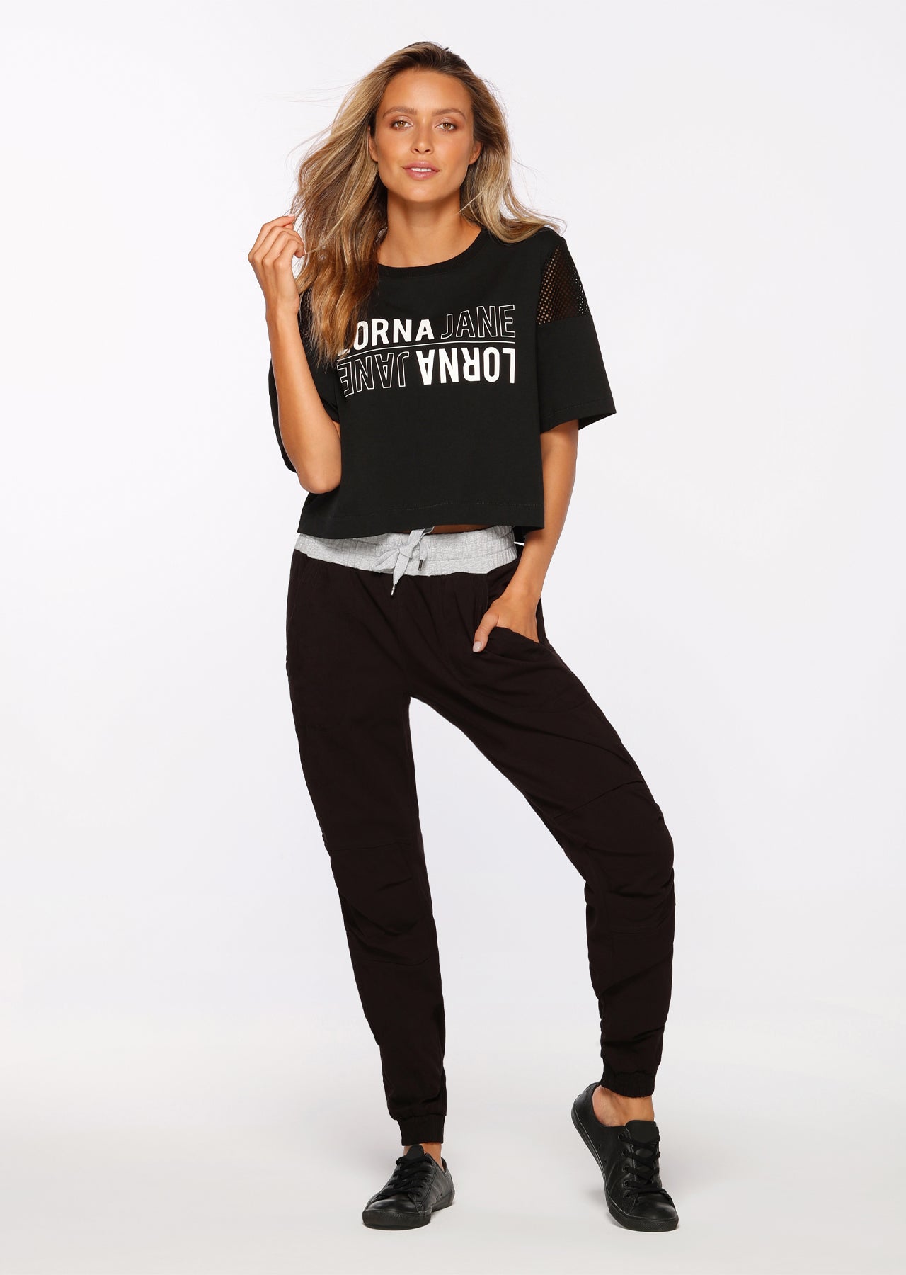 Lorna Jane Winter Flashy Full Length Pants - Black