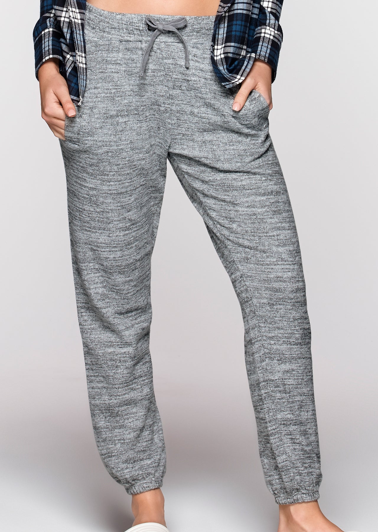 Lorna Jane Wisdom Casual Pants - Grey Marl