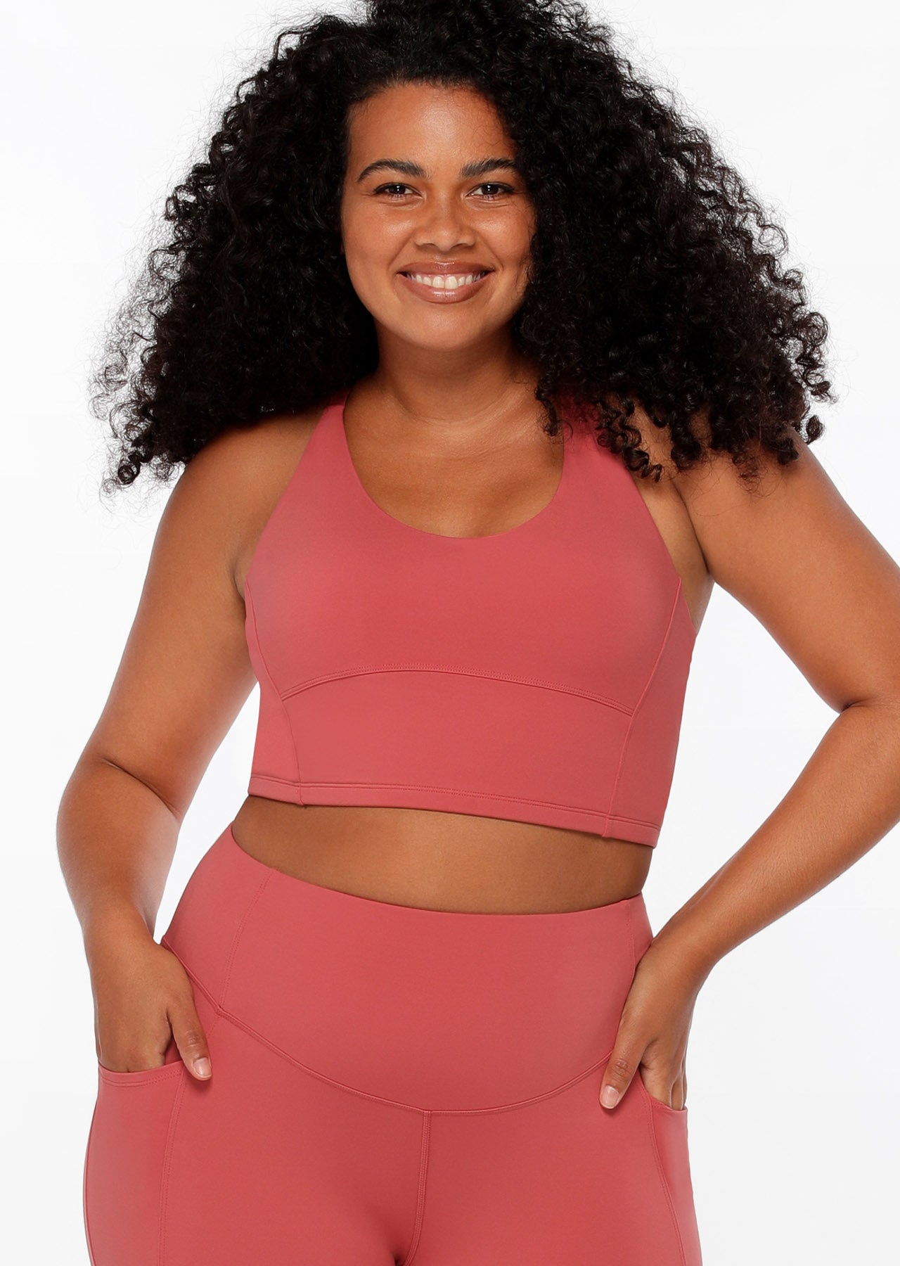 Lorna Jane Contour Support Recycled Sports Bra - Earth