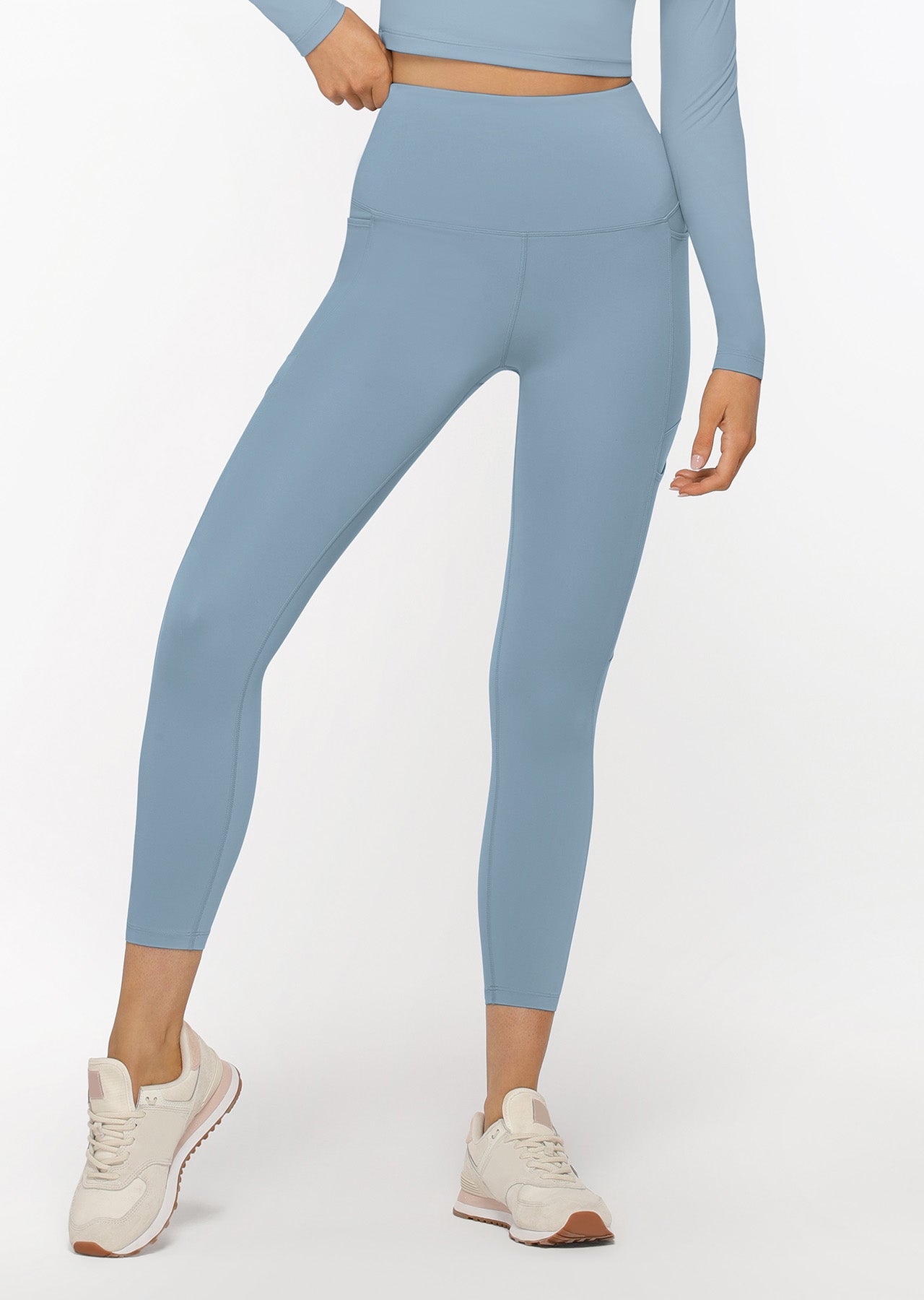 Lorna Jane Utility Phone Pocket Ankle Biter Leggings - Voyage Blue