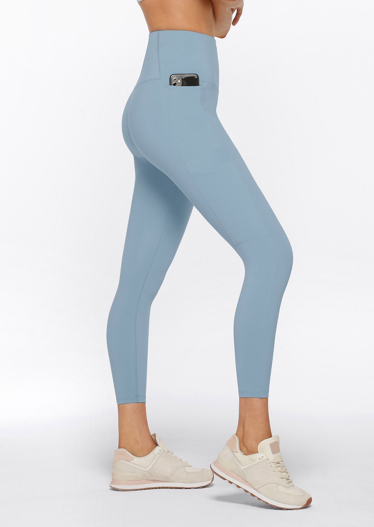 Lorna Jane Utility Phone Pocket Ankle Biter Leggings - Voyage Blue