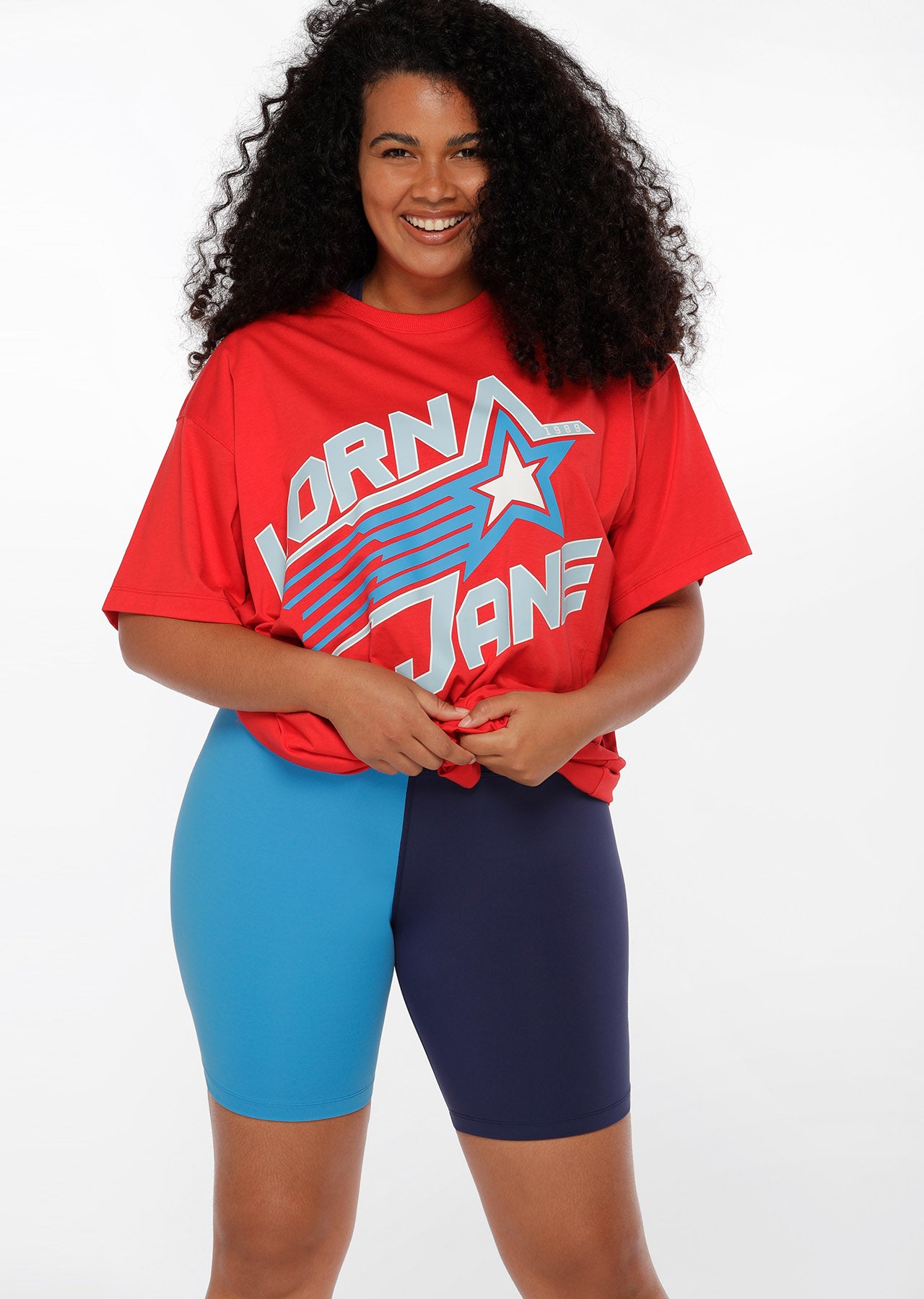 Lorna Jane Game Day Oversized Tee - Hot Tomato