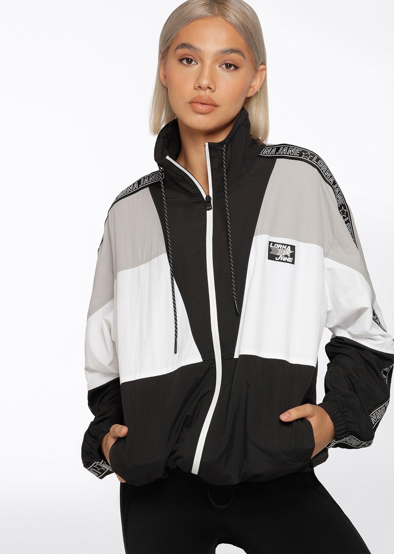 Lorna Jane Post Game Spray Jacket - Black