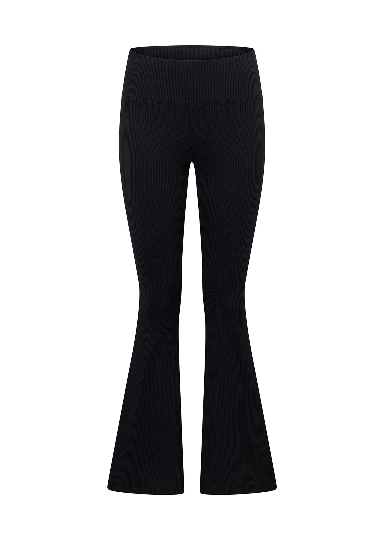 Lorna Jane Retro Ribbed Flares - Black