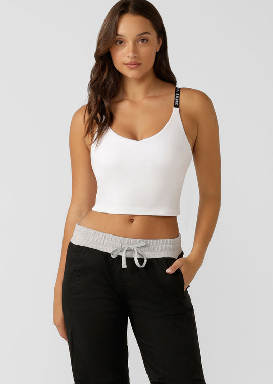 Lorna Jane Sports Star Active Tank Bra Combo - White
