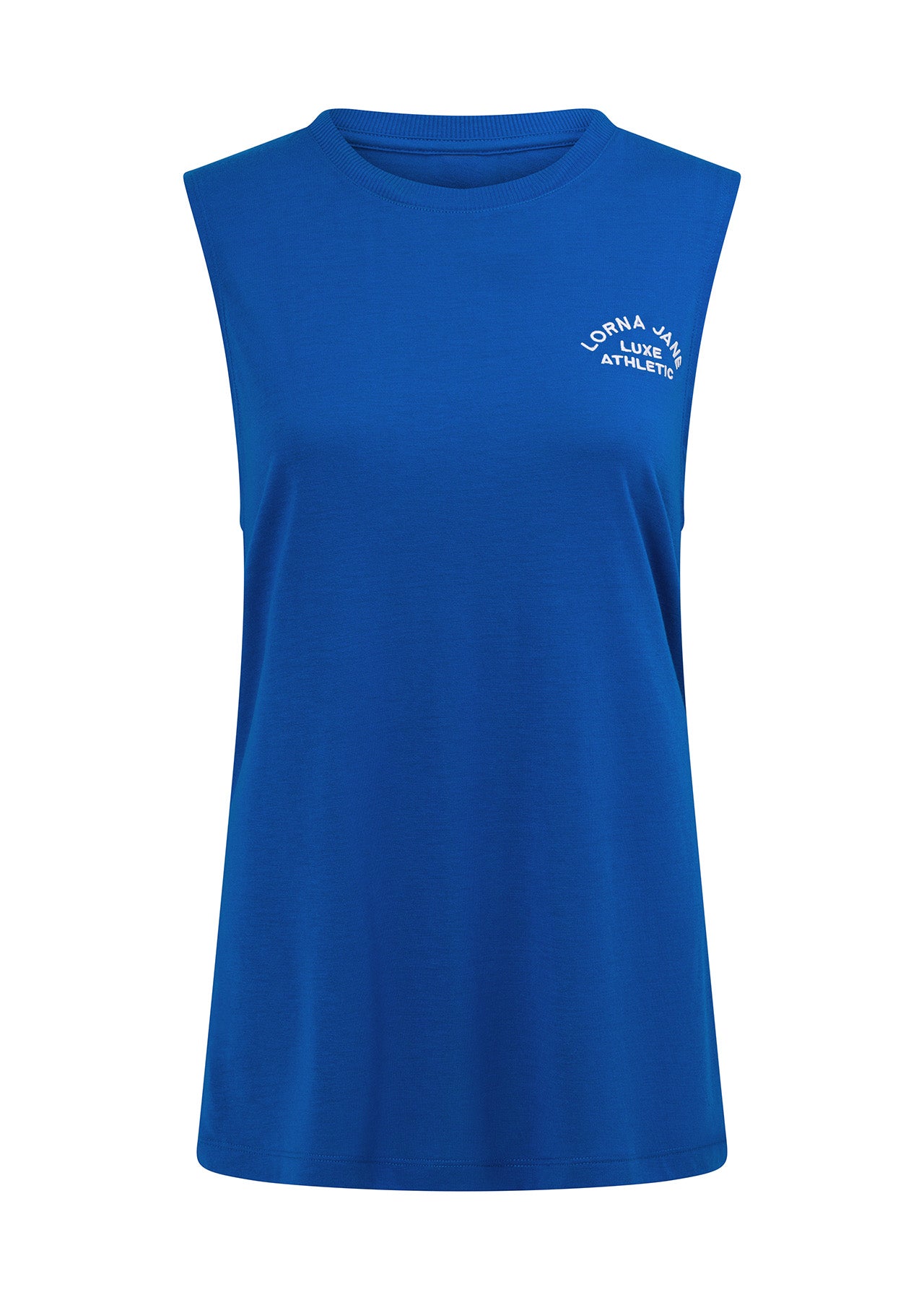 Lorna Jane Lotus Muscle Tank - Cobalt Blue