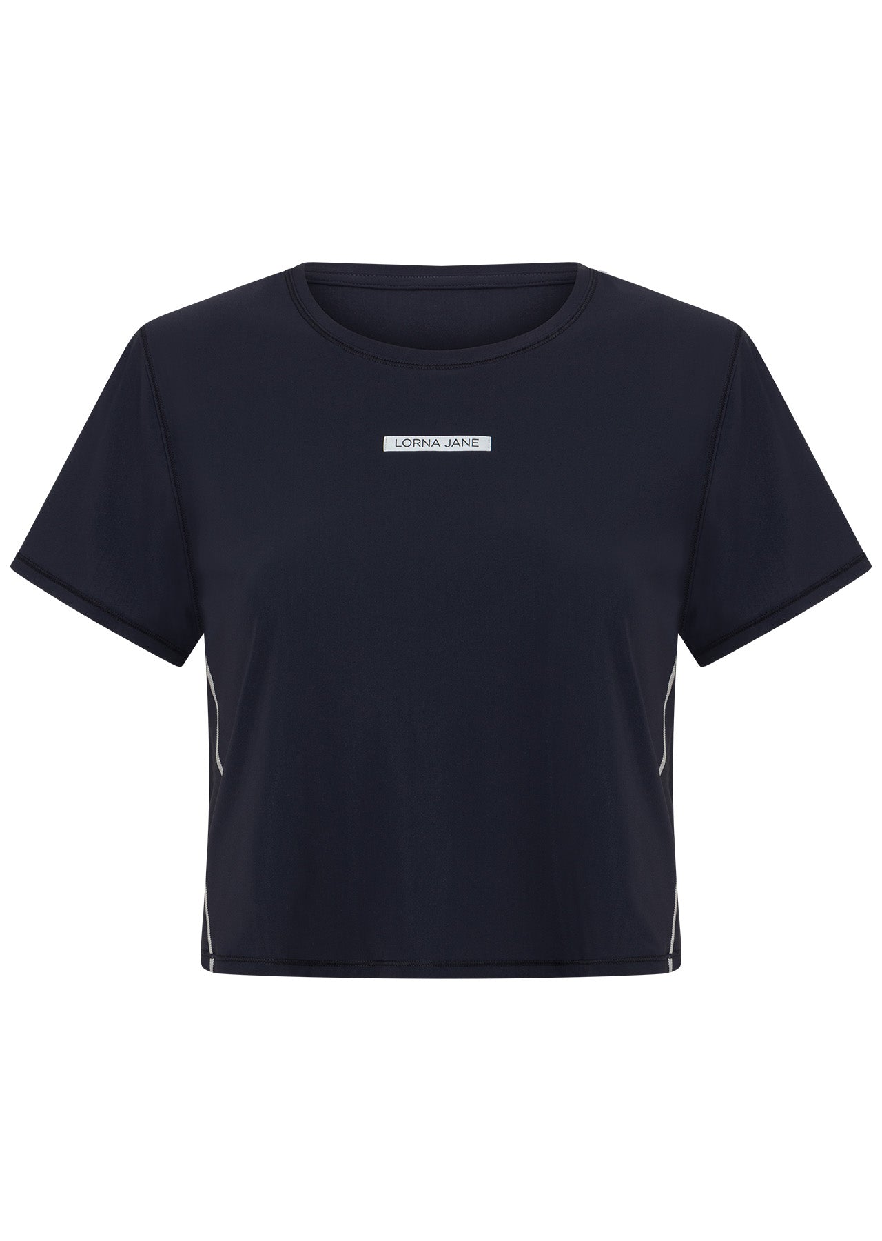 Lorna Jane Cropped All Hours Active Tee - Midnight Blue