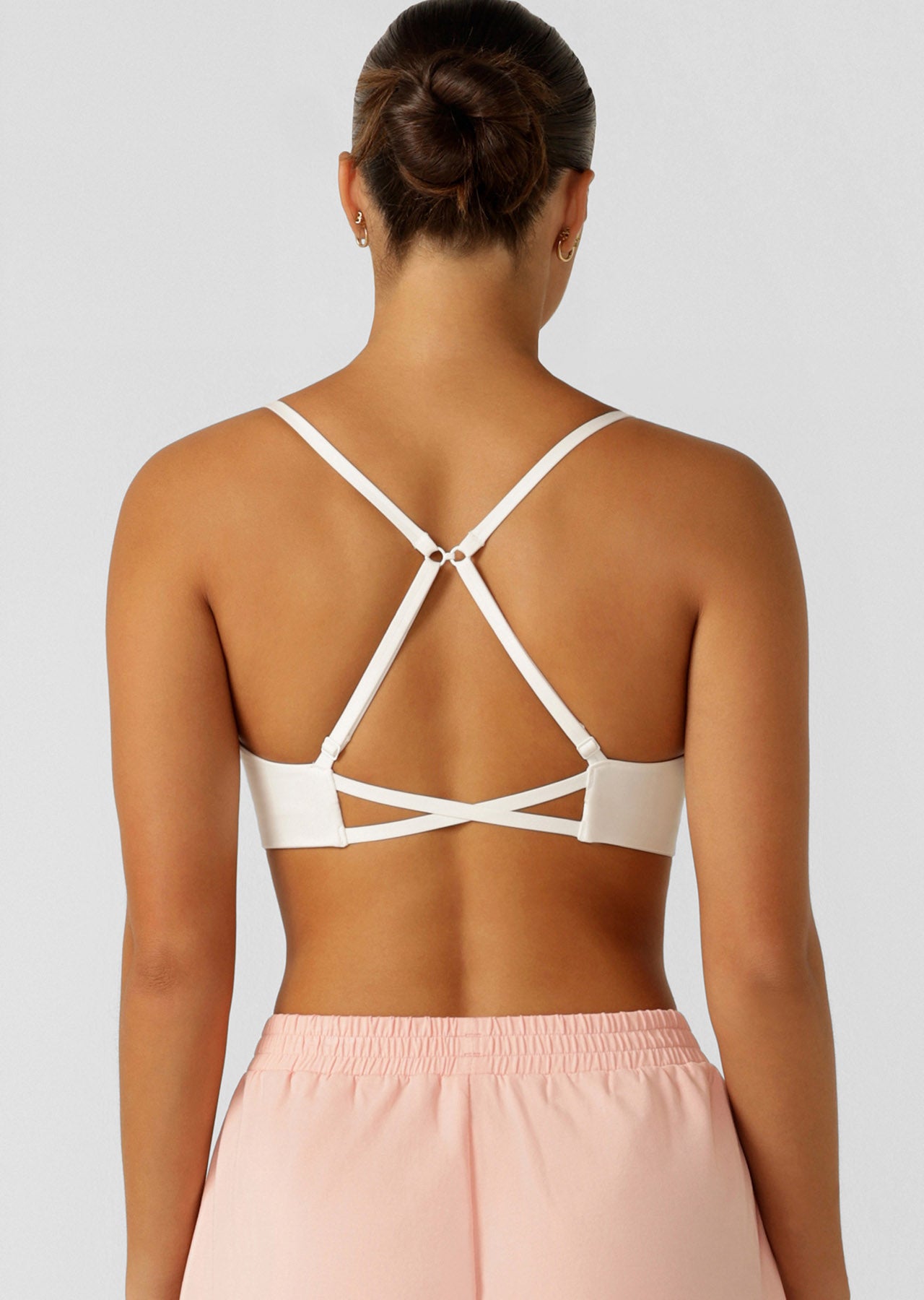 Lorna Jane Adaptable Recycled Sports Bra - Porcelain