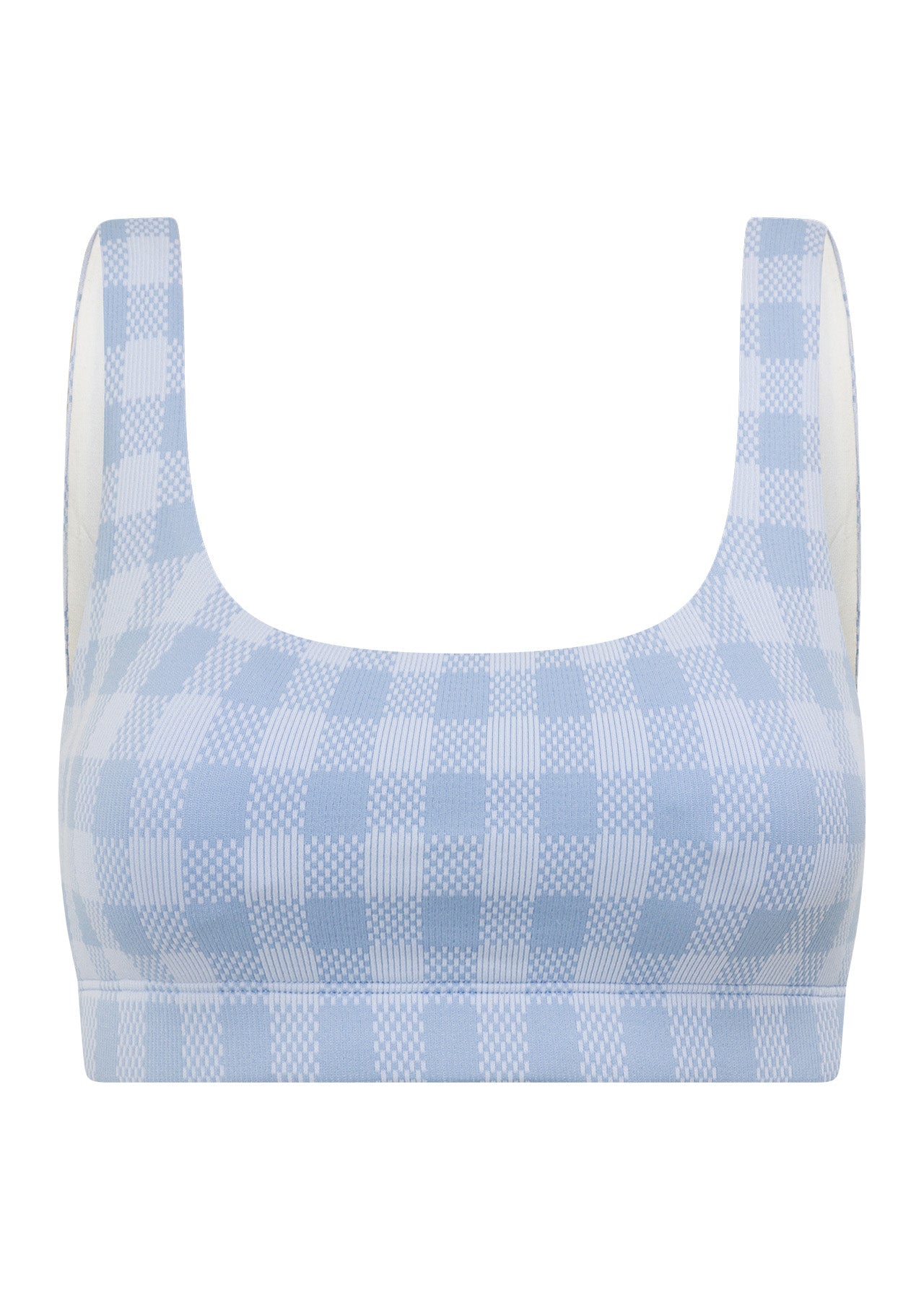 Lorna Jane Sweetheart Gingham Seamless Sports Bra - Sweetheart Gingham