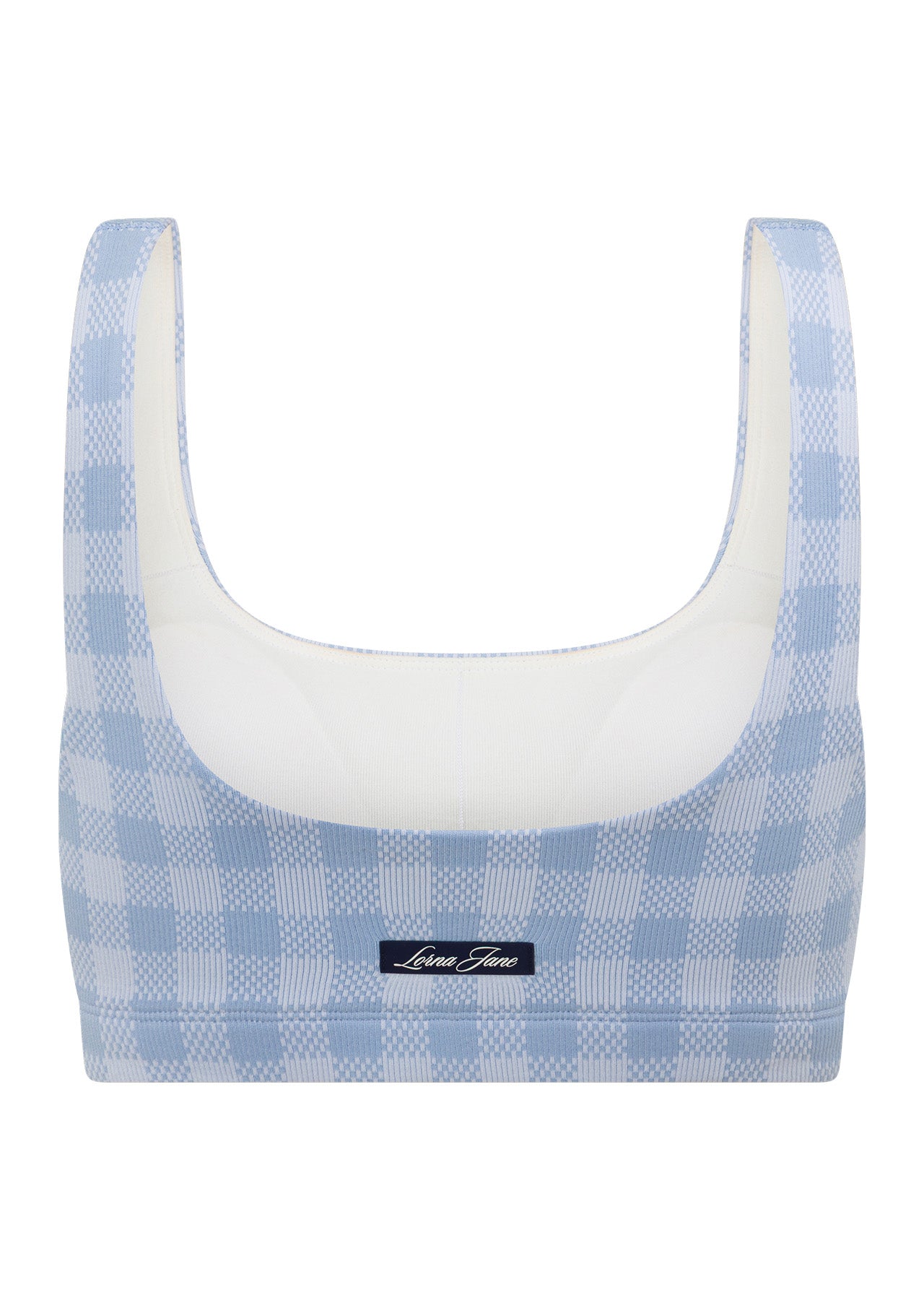 Lorna Jane Sweetheart Gingham Seamless Sports Bra - Sweetheart Gingham