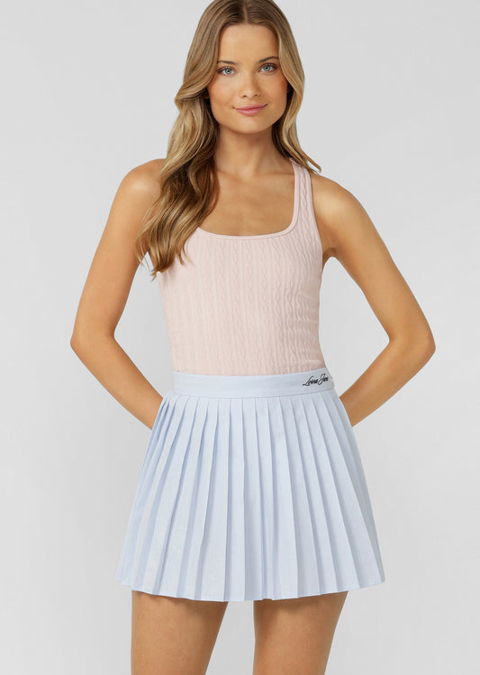 Lorna Jane Cable Seamless Tank - Pale Peony