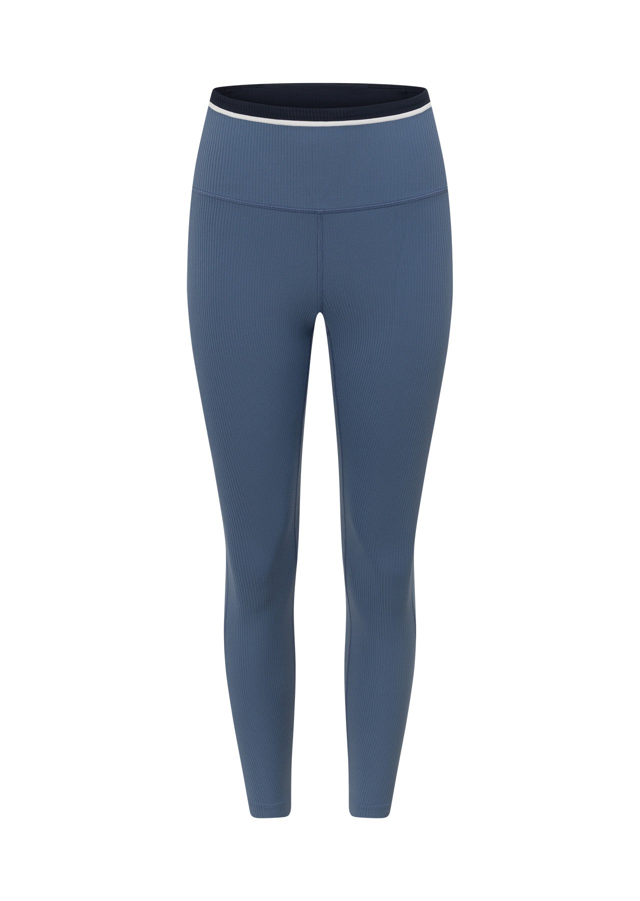 Lorna Jane Baseline Rib Ankle Biter Leggings - Misty Blue