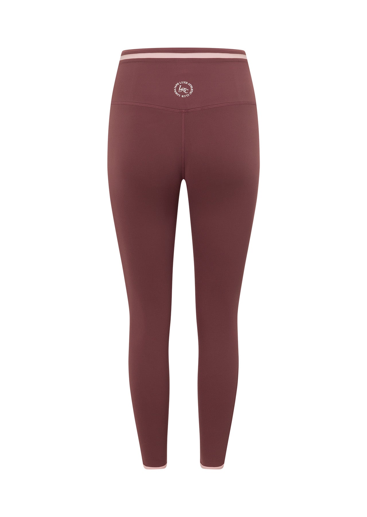 Lorna Jane One To Watch Ankle Biter Leggings - Dark Rose Blush