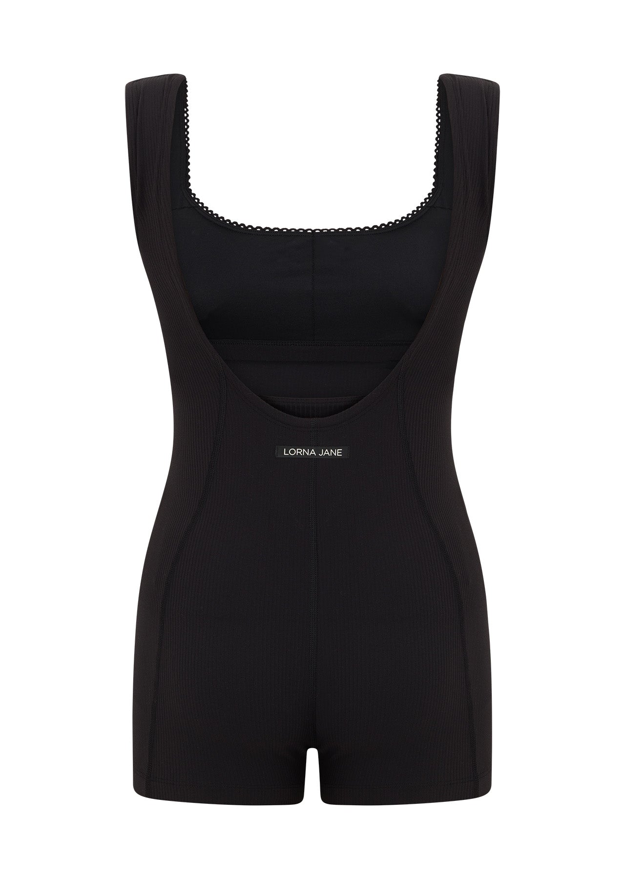 Lorna Jane Off Duty Luxe Rib Bodysuit - Black