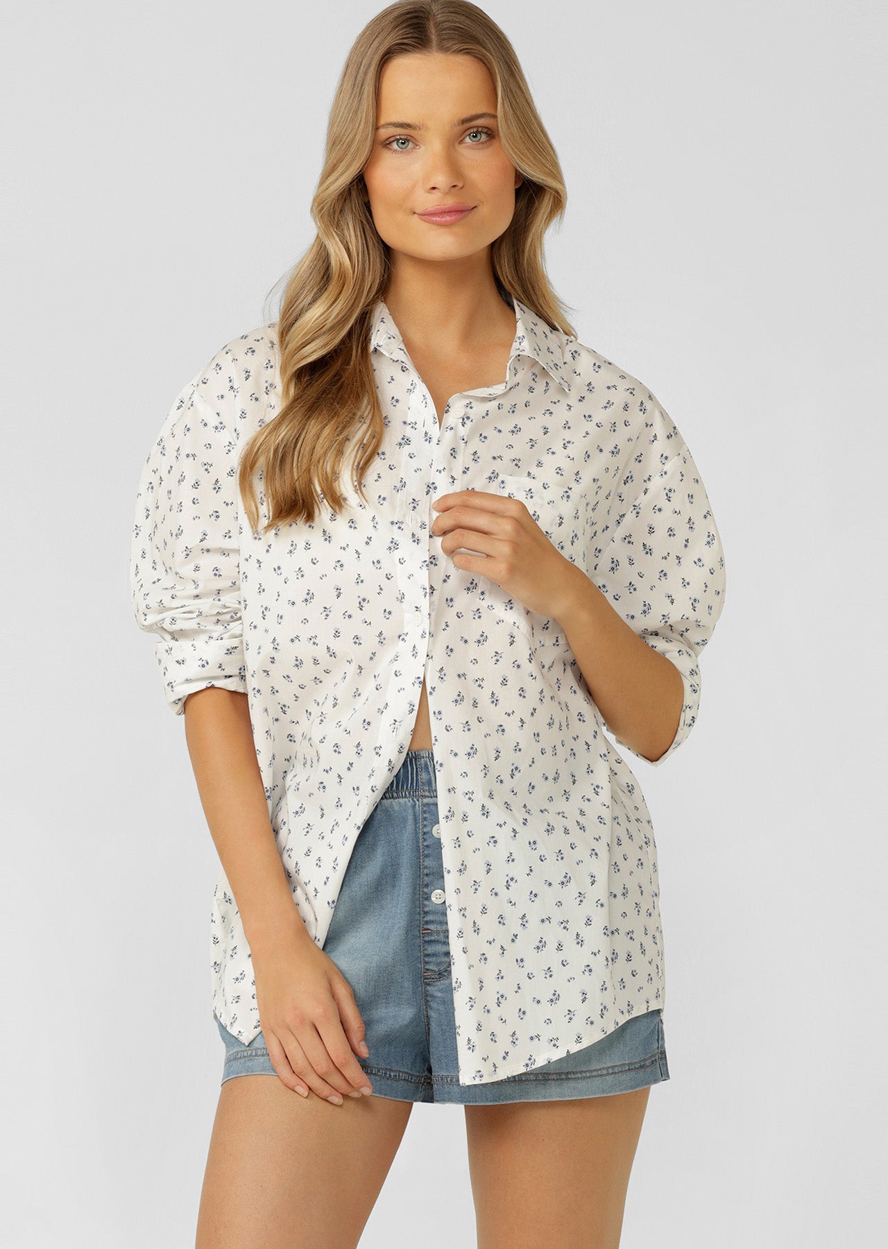 Lorna Jane Provincial Floral Long Sleeve Shirt - Provincial Floral Print