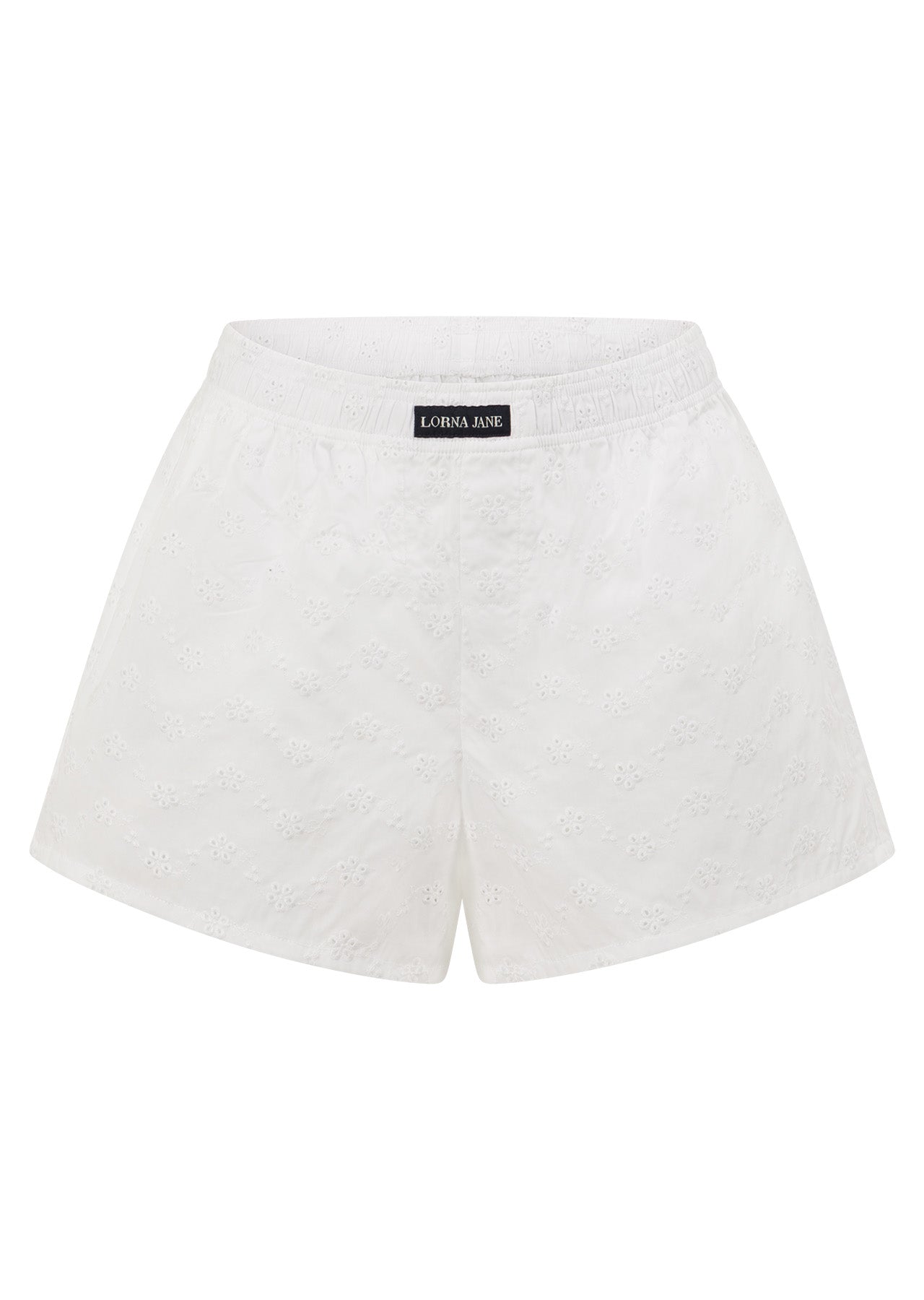 Lorna Jane Cherish Broderie Shorts - White