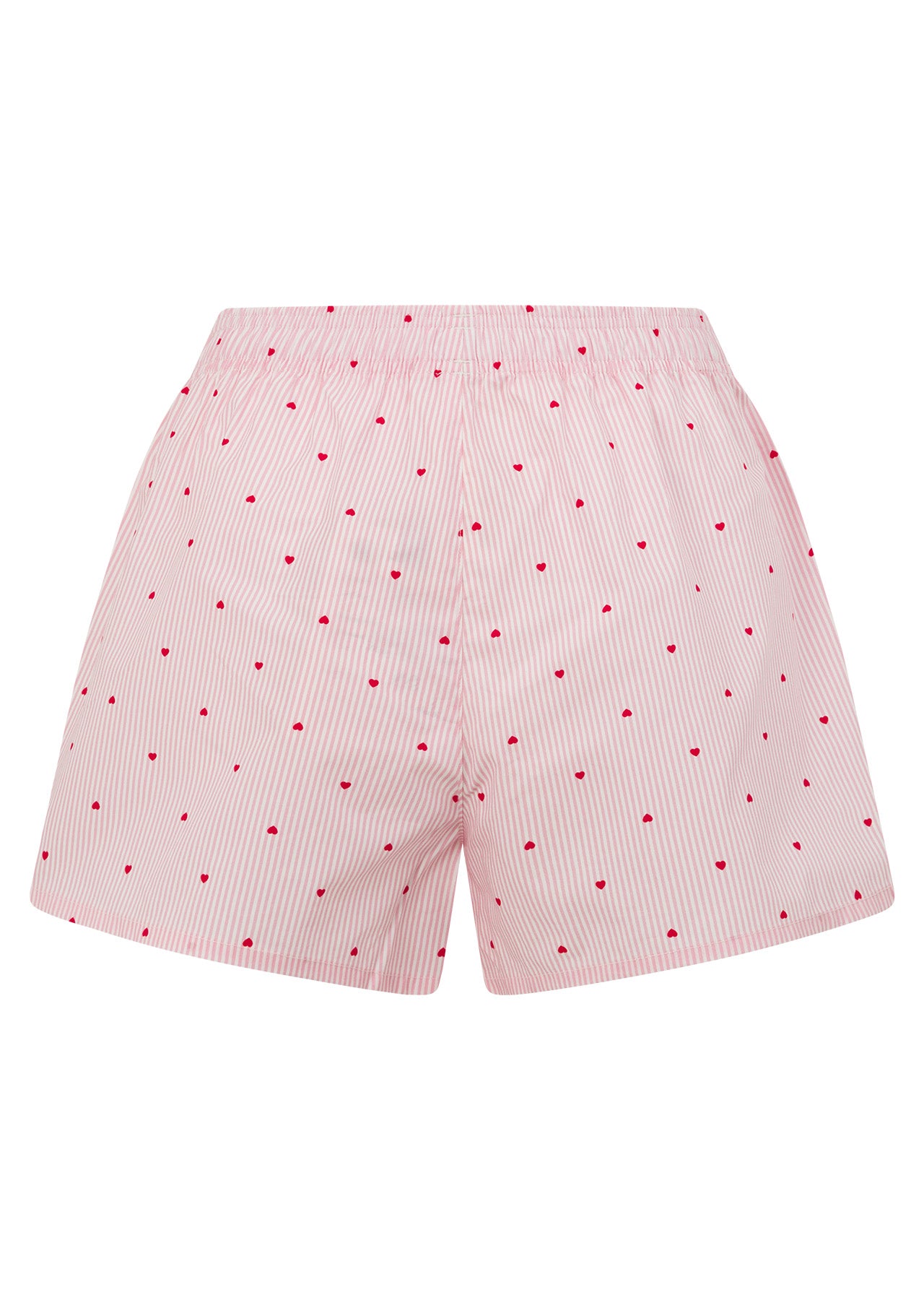 Lorna Jane Love Stripe Shorts - Stripe Heart Print