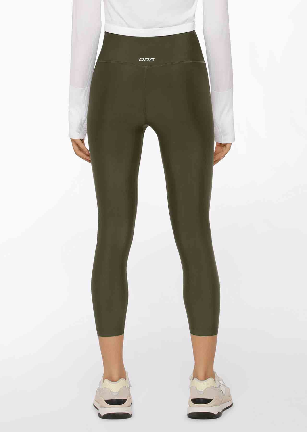Lorna Jane Cool Touch Lotus Ankle Biter Leggings - Luxury Green