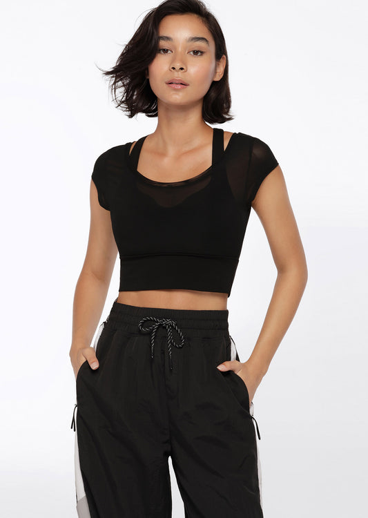 Lorna Jane It Girl Tank Bra Combo - Black