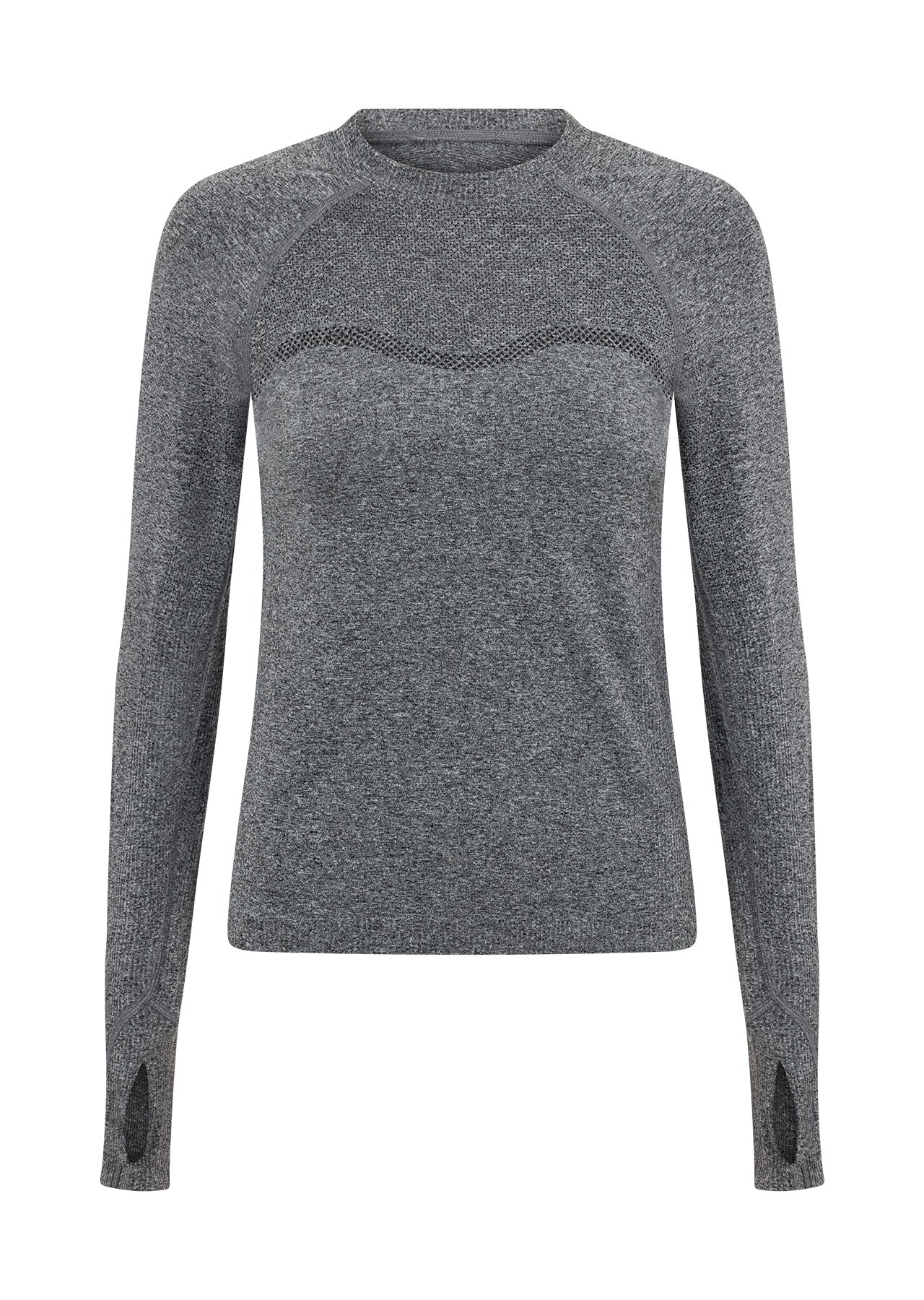 Lorna Jane Dynamic Seamless Long Sleeve Top - Char Marl