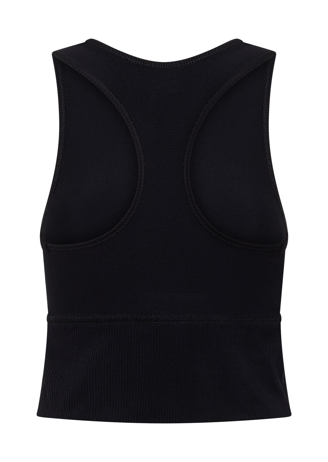 Lorna Jane Seamless Contour Cropped Tank - Black