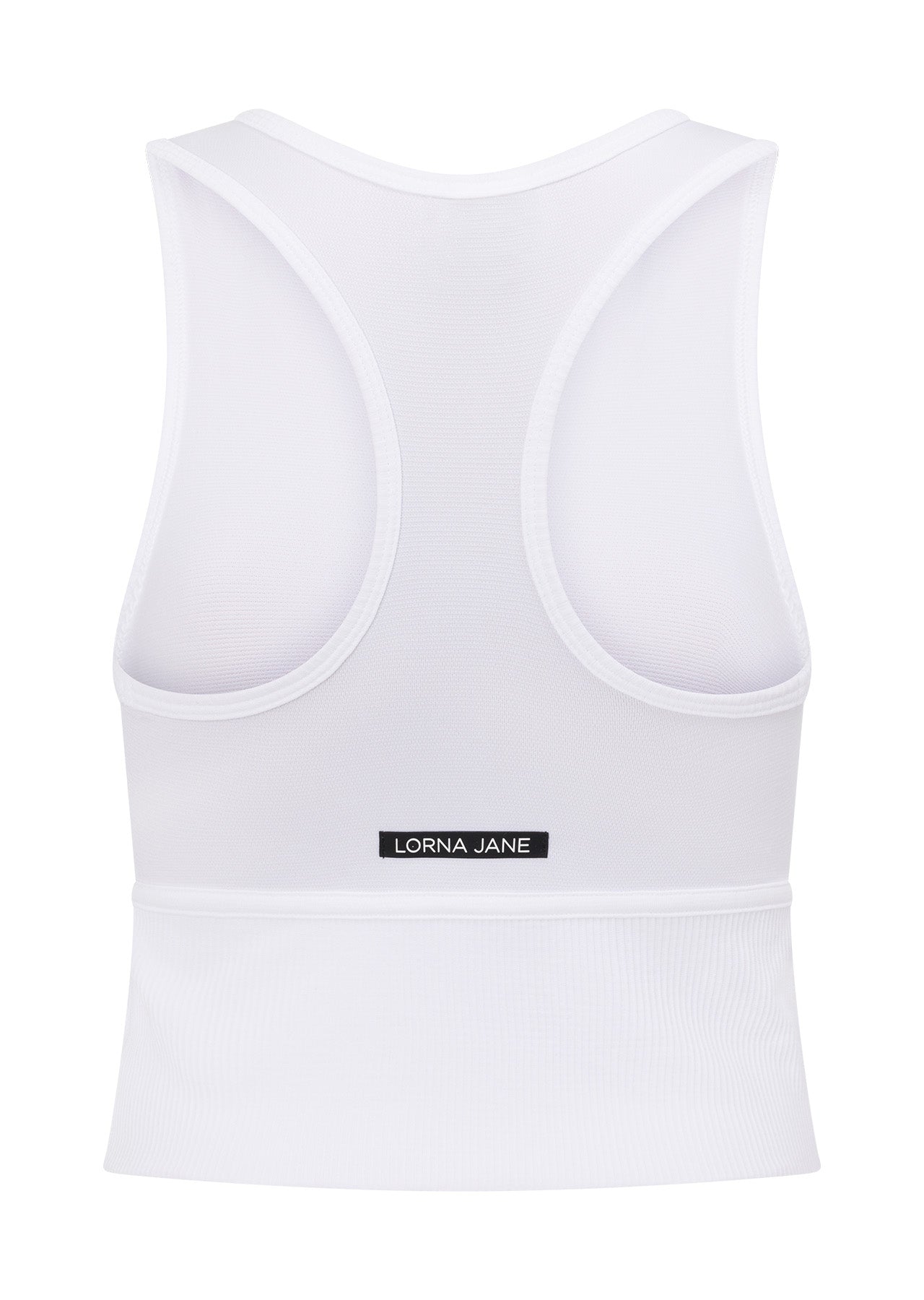 Lorna Jane Seamless Contour Cropped Tank - White
