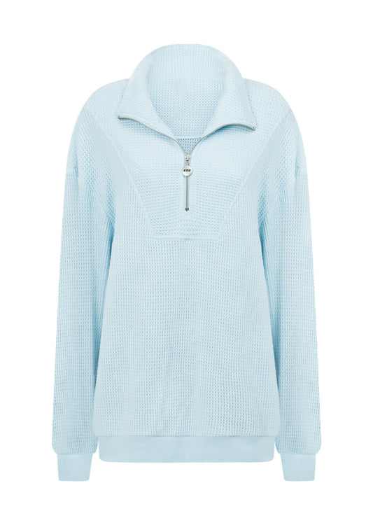Lorna Jane Tranquility Quarter Zip Sweat - Blue Sky