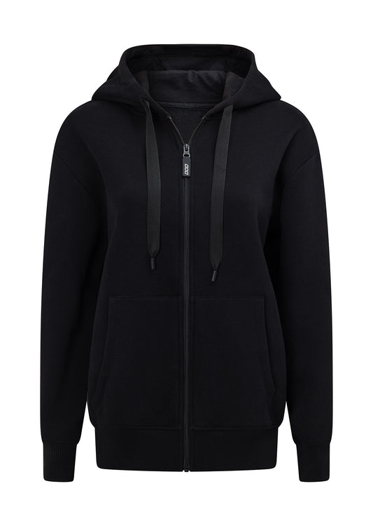 Lorna Jane Fleece Zip Through Hoodie - Black