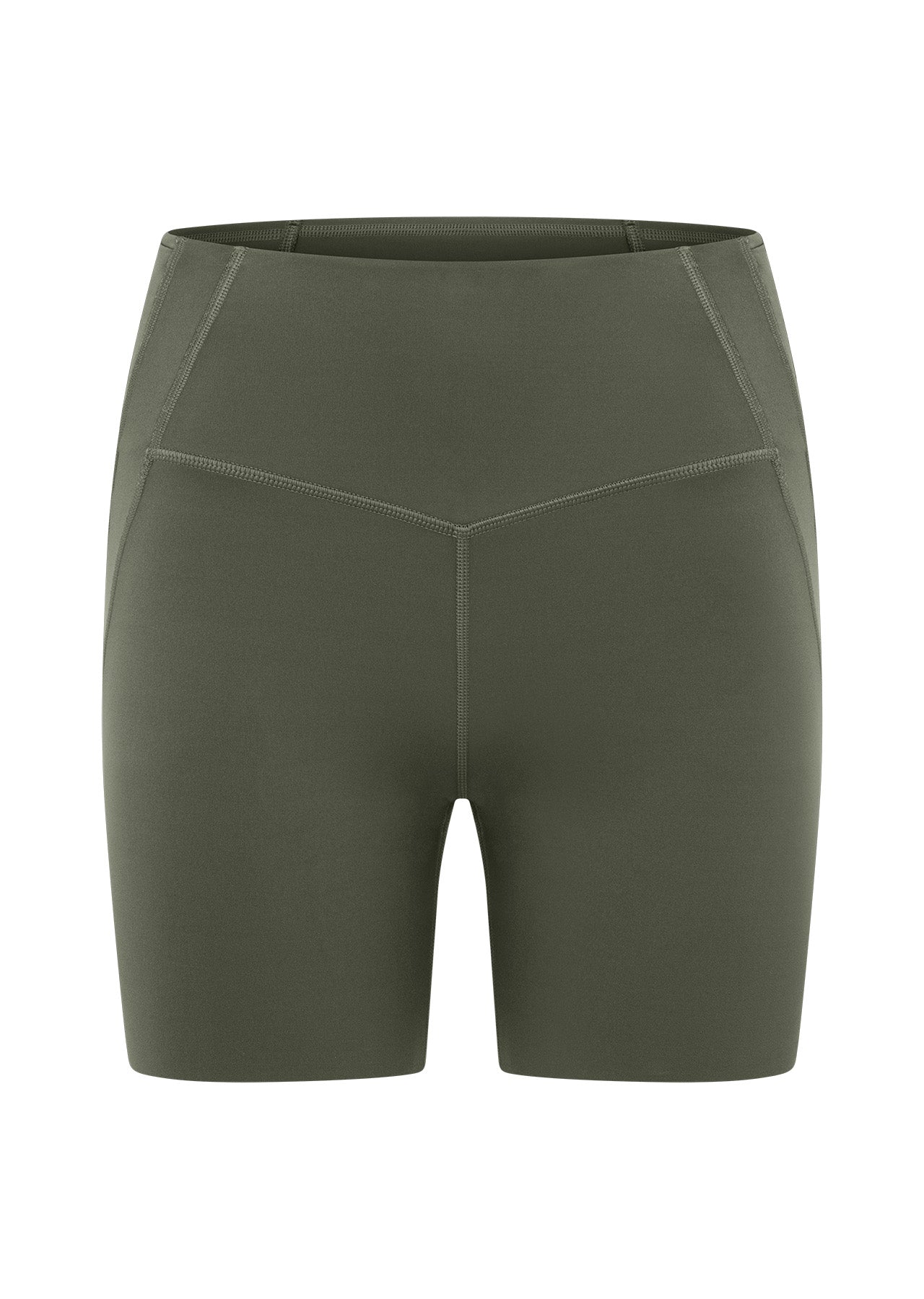 Lorna Jane Formation 2-Pocket Recycled 16cm Bike Shorts - Agave Green